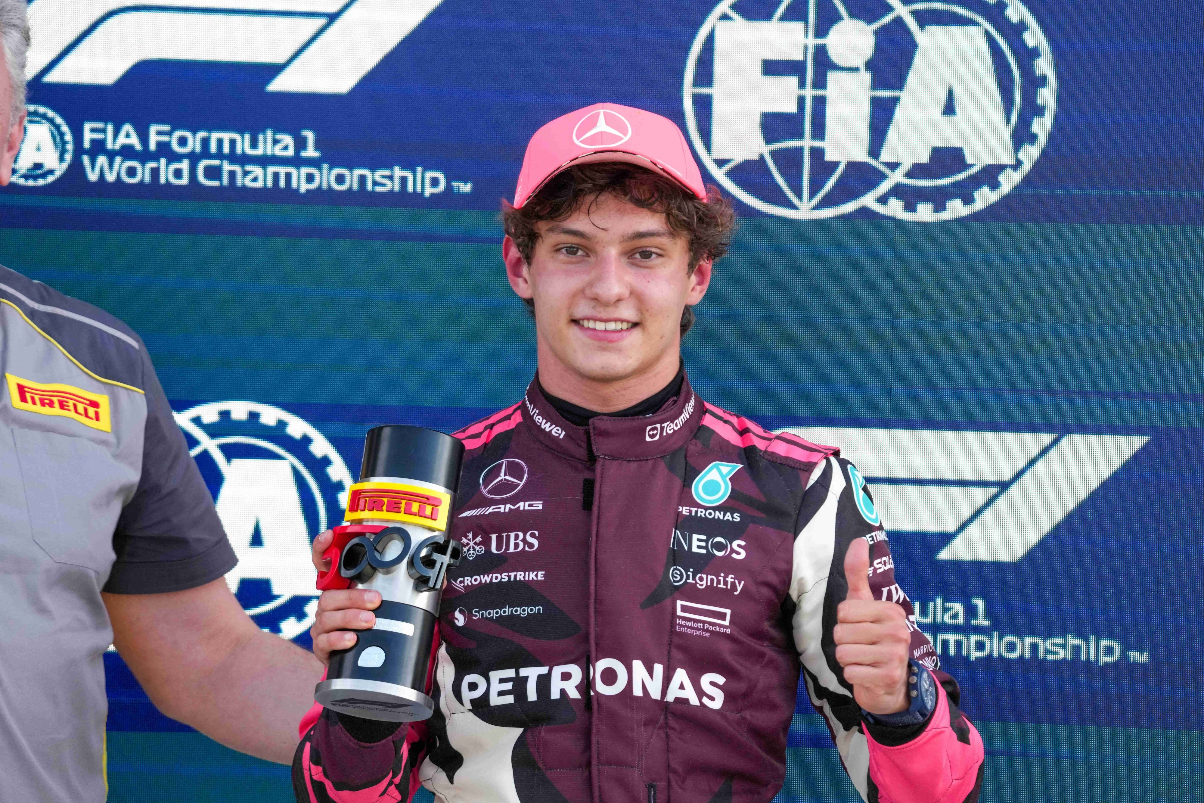 Andrea Kimi Antonelli holte siech die Pole für den Sprint.