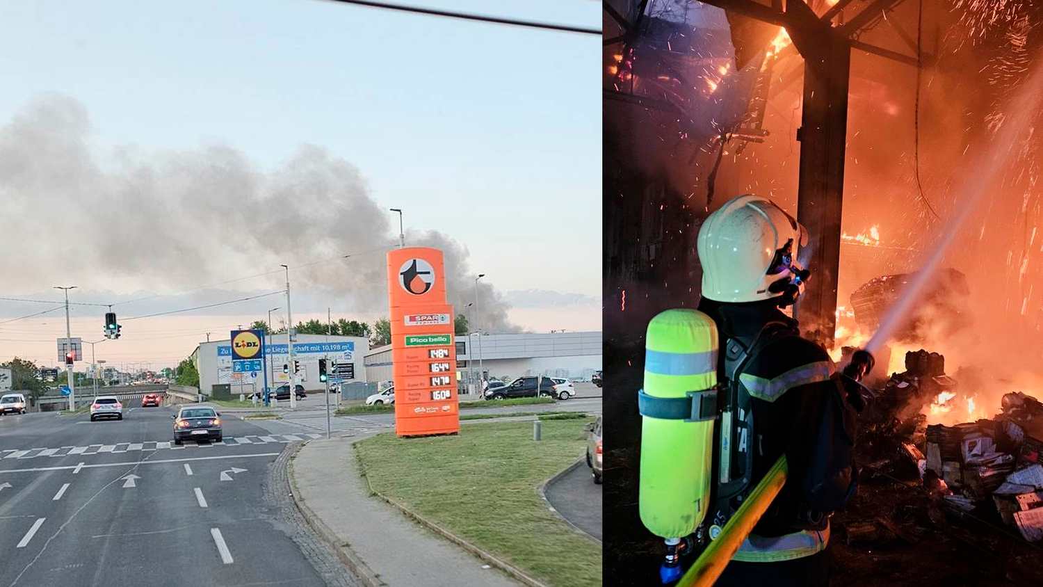 Die FF Wr. Neustadt konnte den Brand mit tatkräftiger Unterstützung erfolgreich löschen.