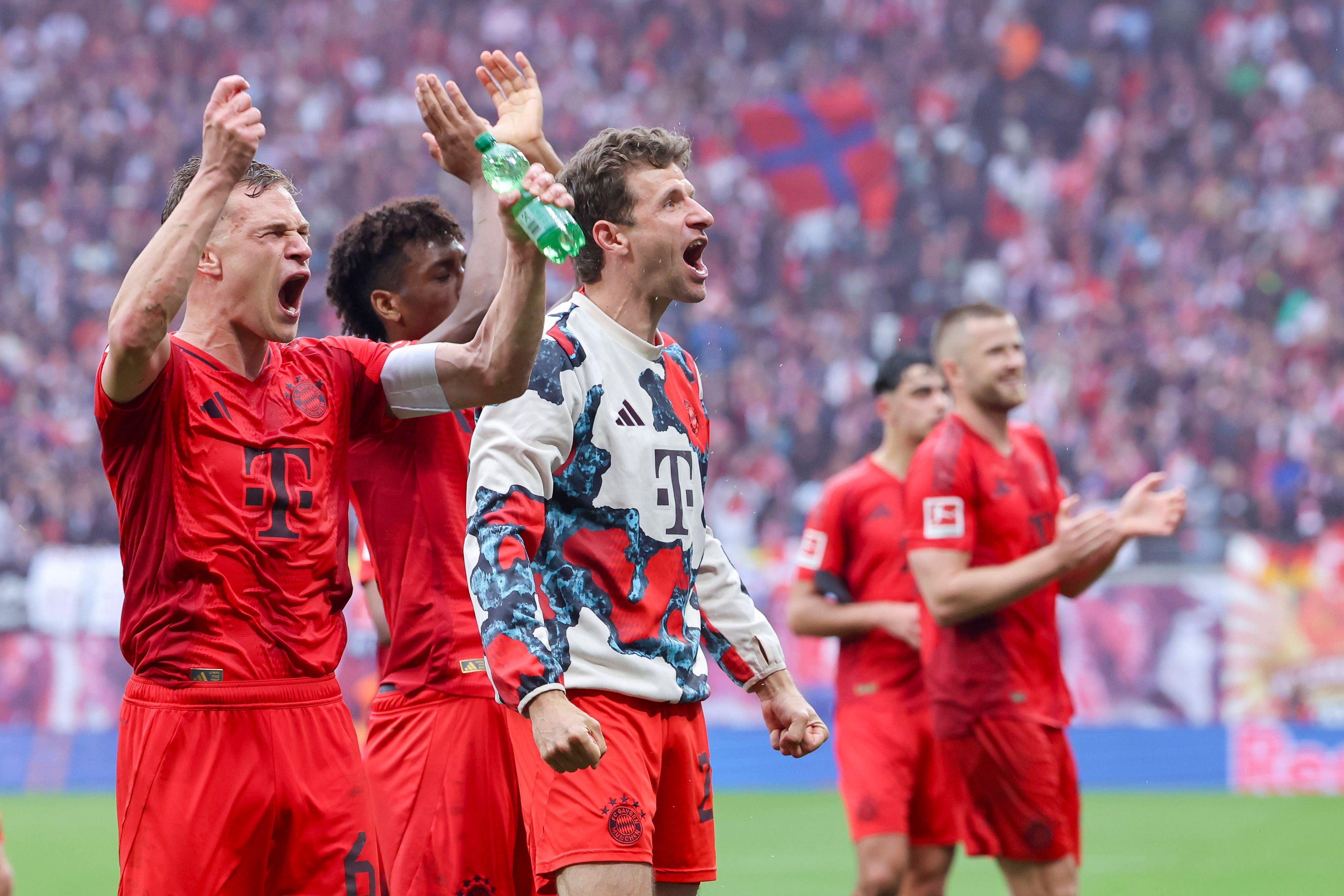 Die Bayern ließen sich bereits als Meister feiern.