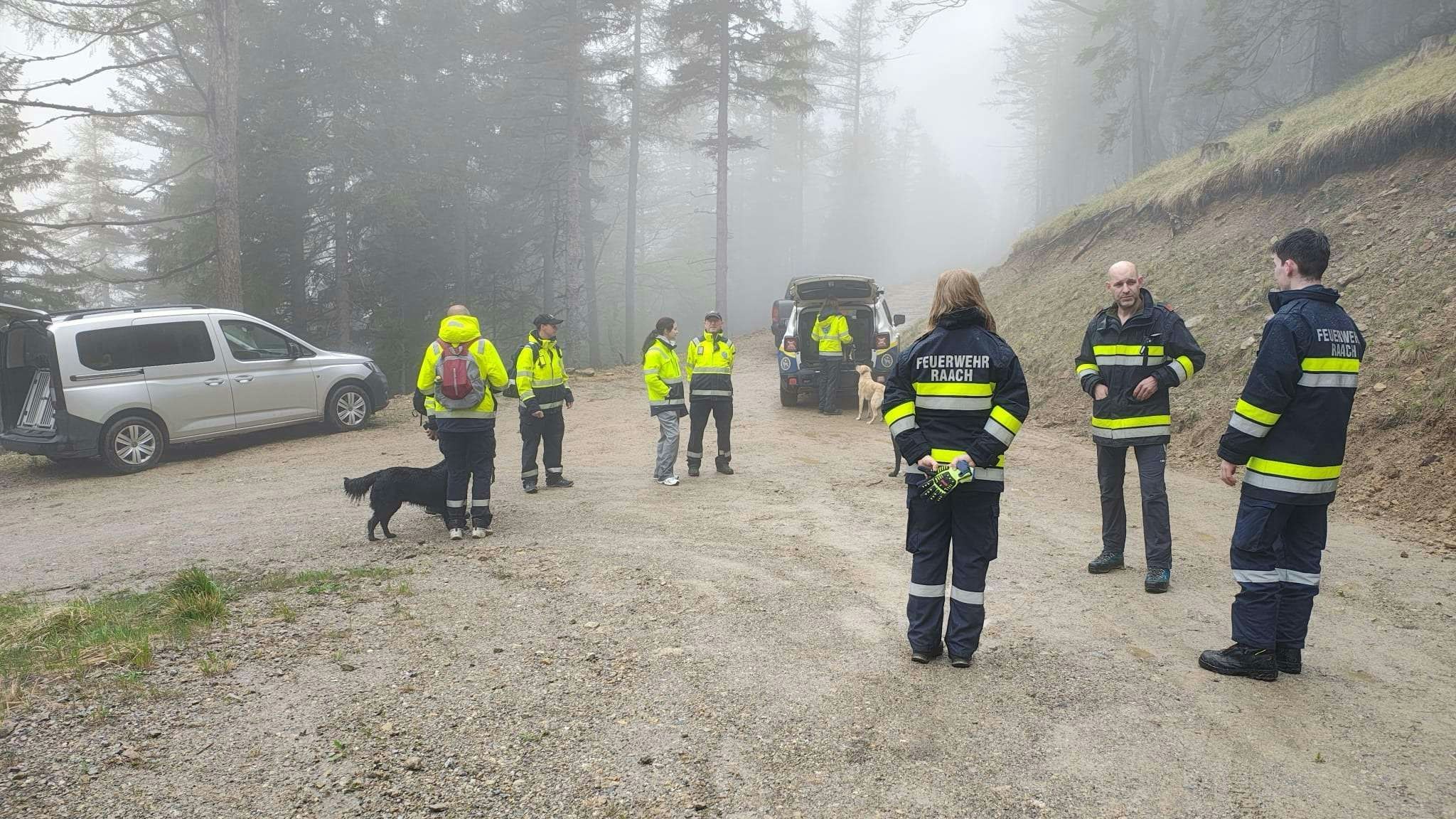 Suchaktion an der steirisch-niederösterreichischen Grenze