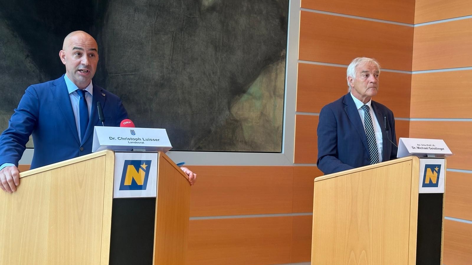 Christoph Luisser (l.) und Michael Geistlinger