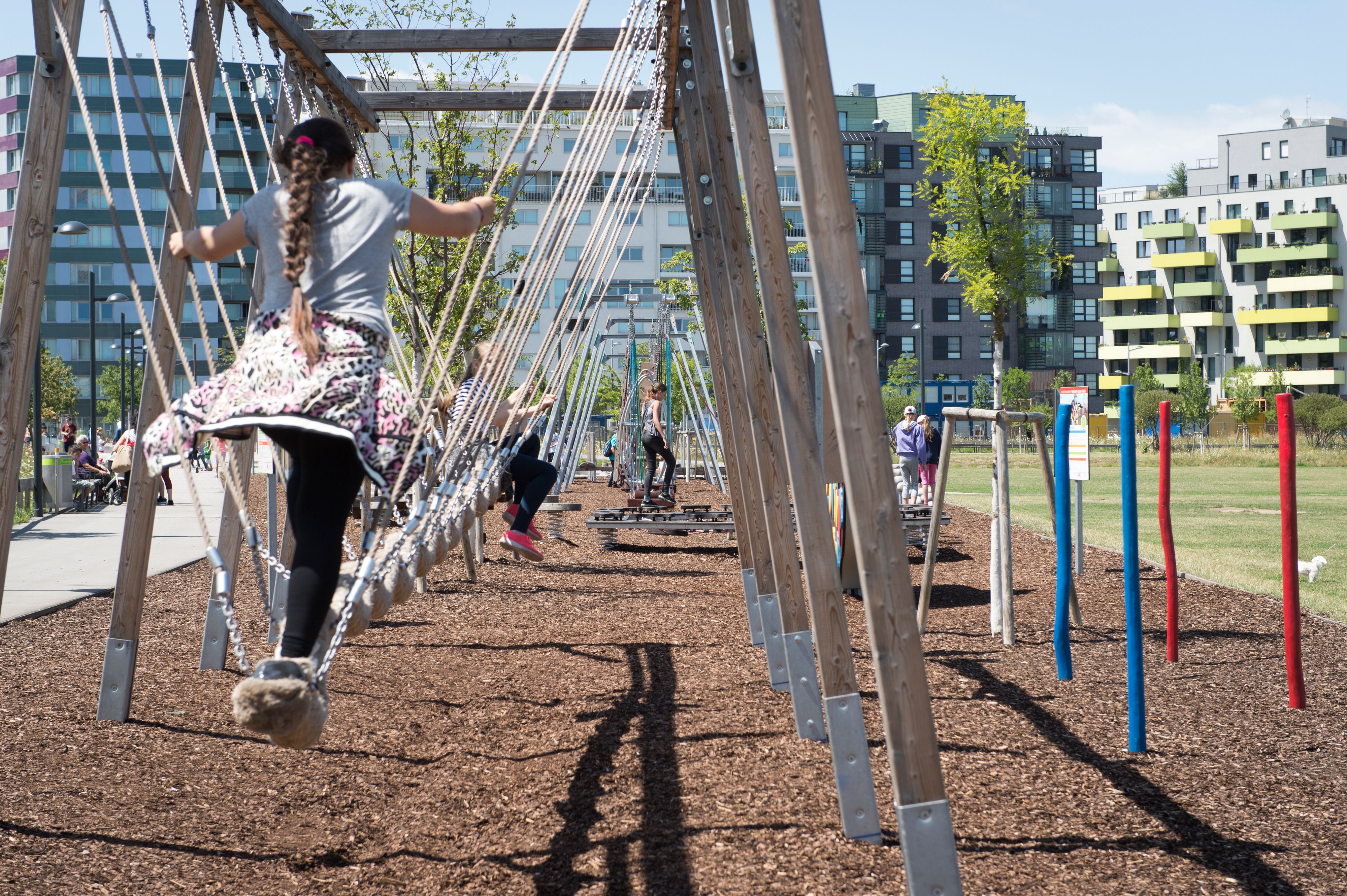 Helmut-Zilk-Park: Hier im Motorikpark in Wien-Favoriten näherte sich laut Mutter der Mann den Kindern.
