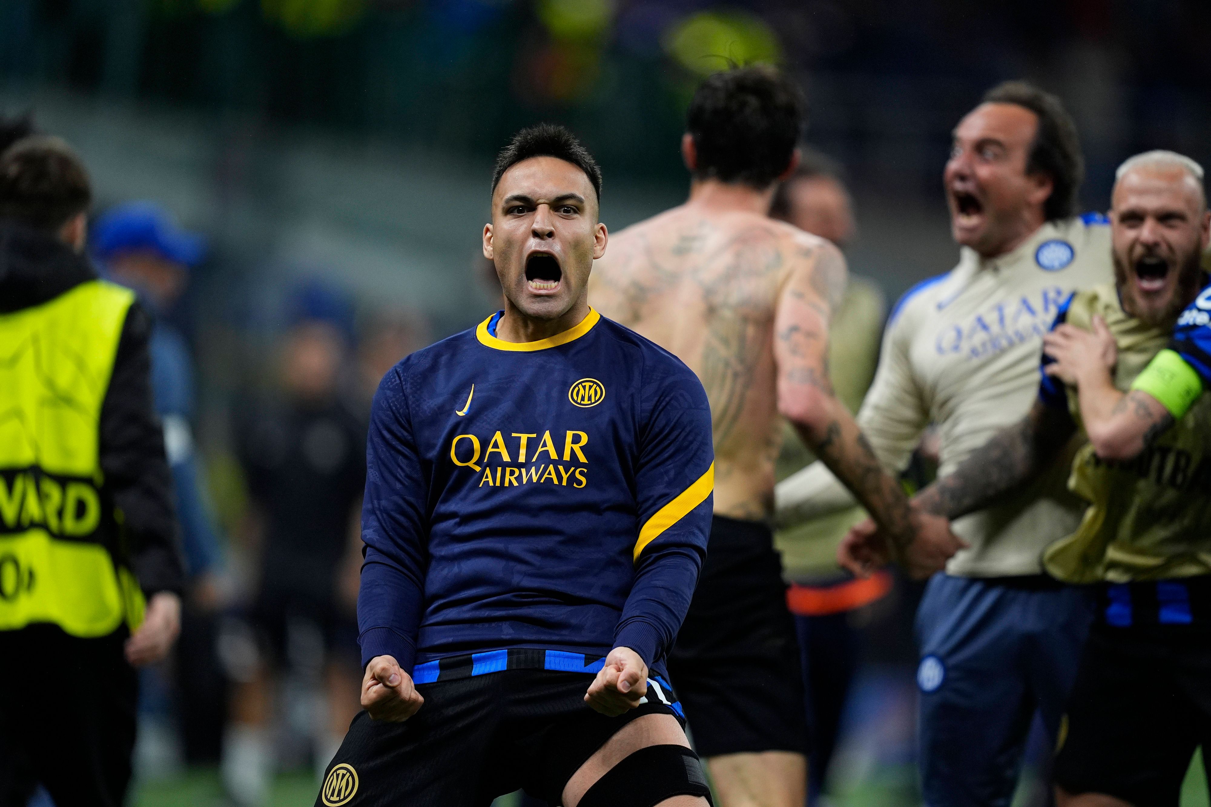 Inter-Kapitän Lautaro Martinez war nach dem Spiel nicht zu halten 