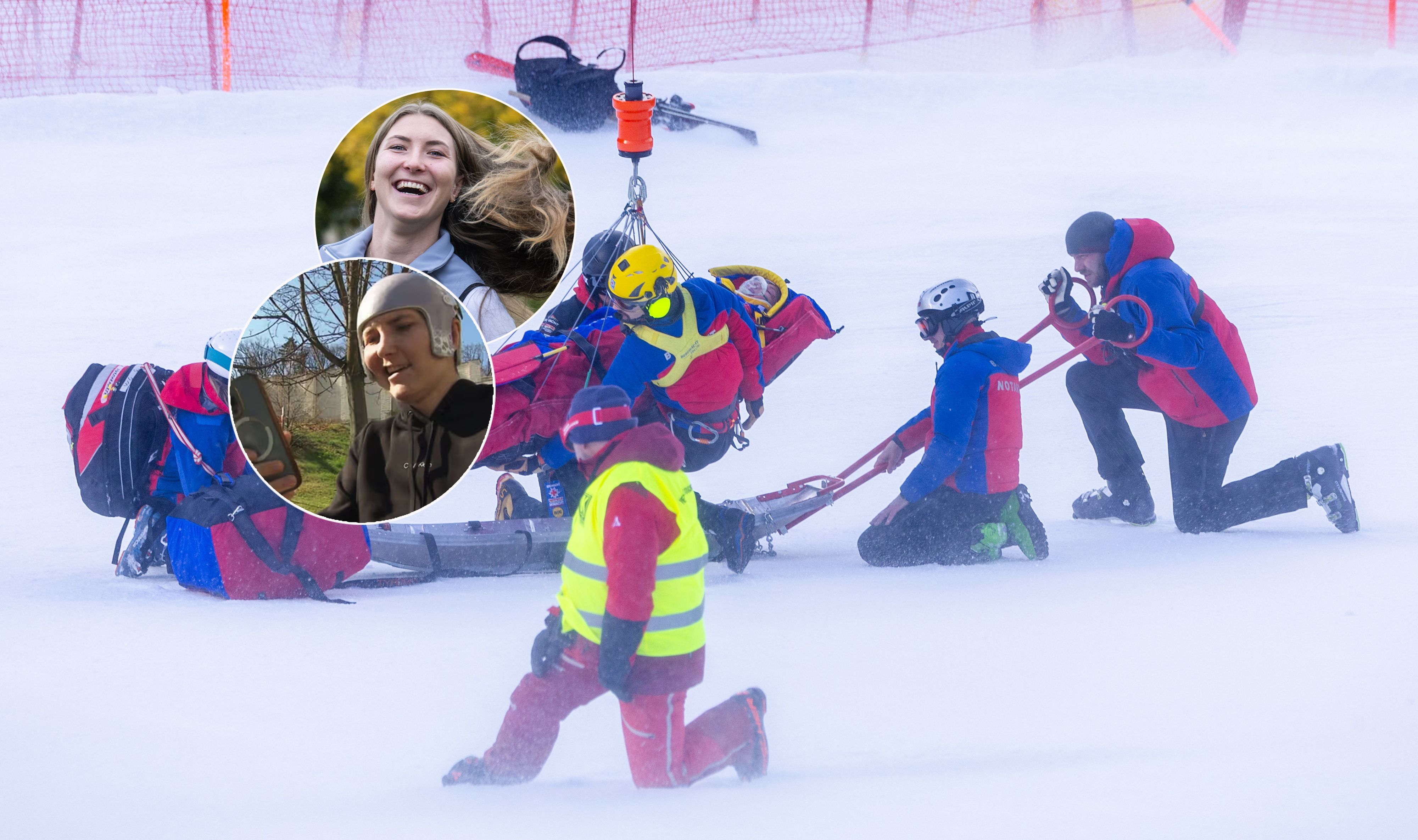 Tereza Nova muss ihren Kopf mit einem Helm schützen, ein Stück vom Schädelknochen wurde entfernt.