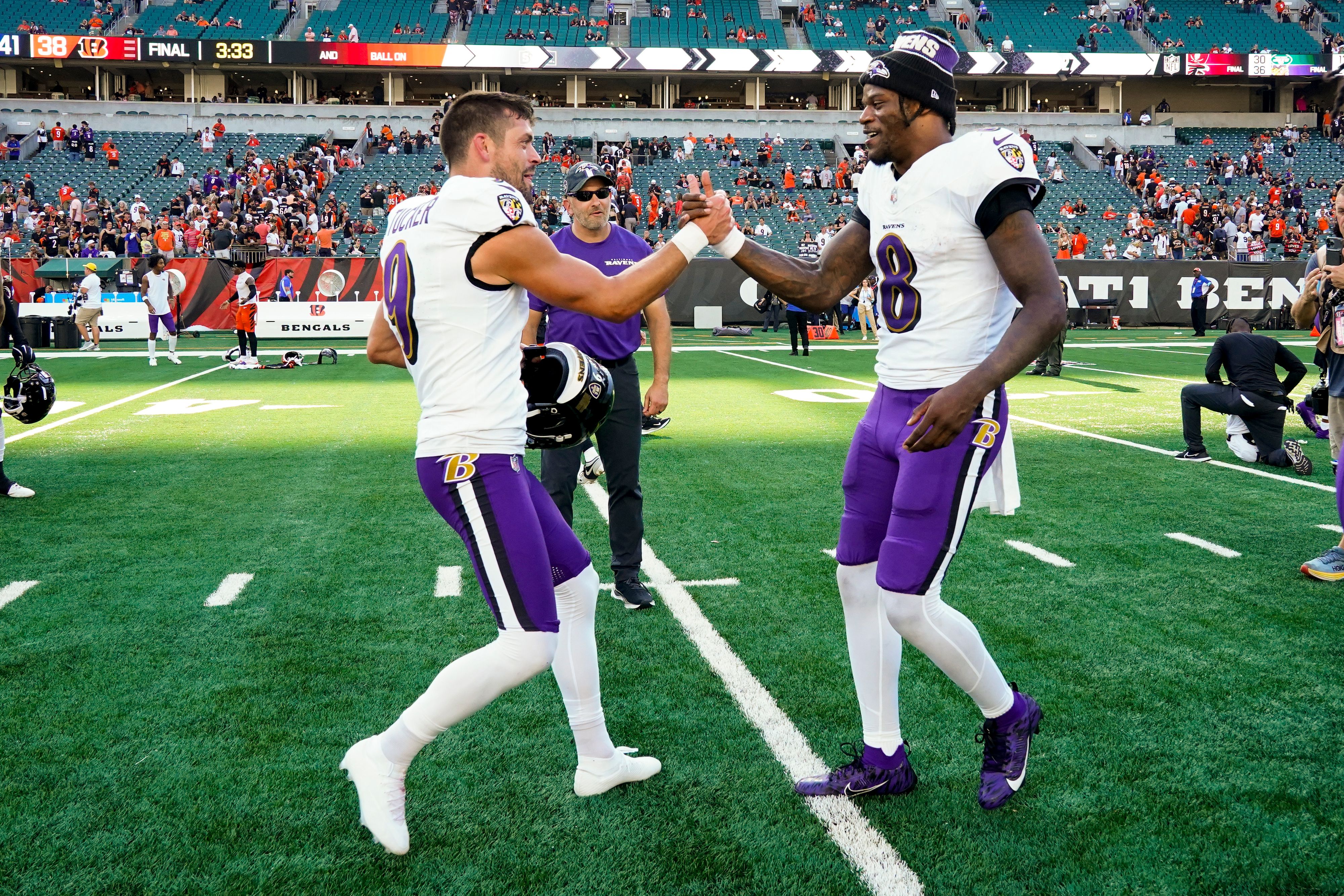 Justin Tucker (l.) wurde entlassen.