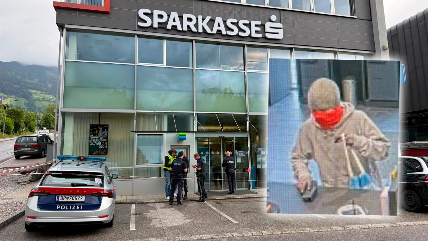 Die Sparkasse in Fügen wurde überfallen.