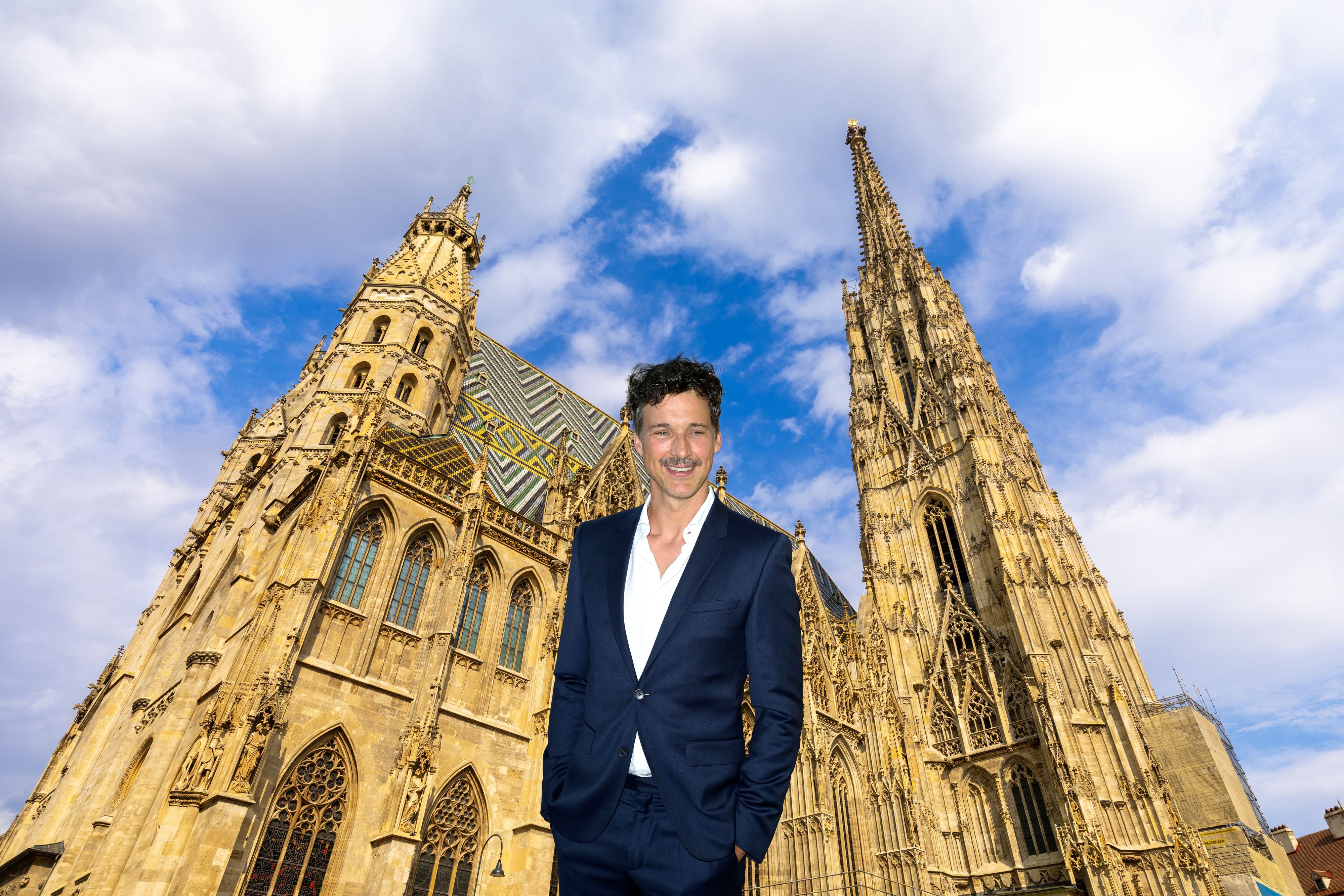 Florian David Fitz wohnt derzeit in Wien, wo er für den Zweite-Weltkriegs-Film 