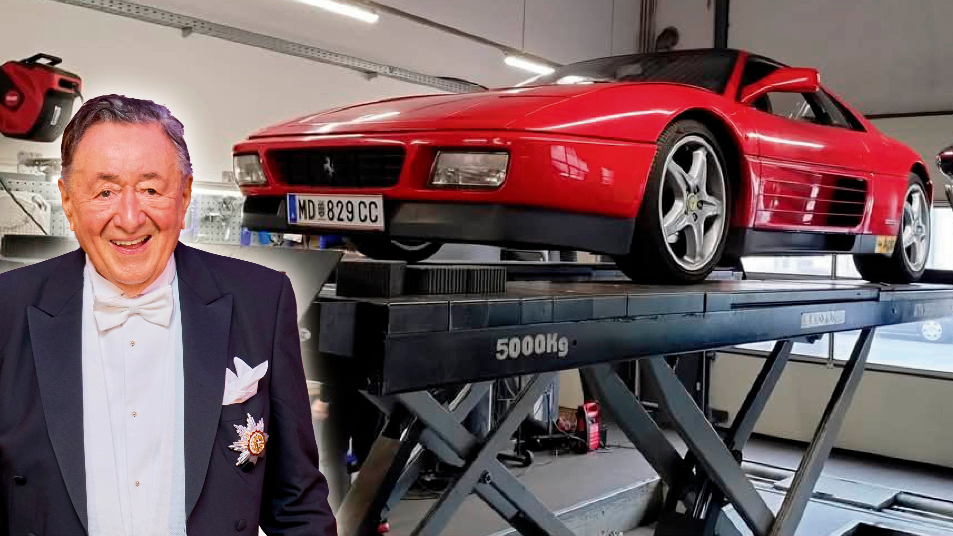 Ferrari aus Tiefgarage gestohlen; der Wagen war viele Jahre im Besitz der Familie Lugner.