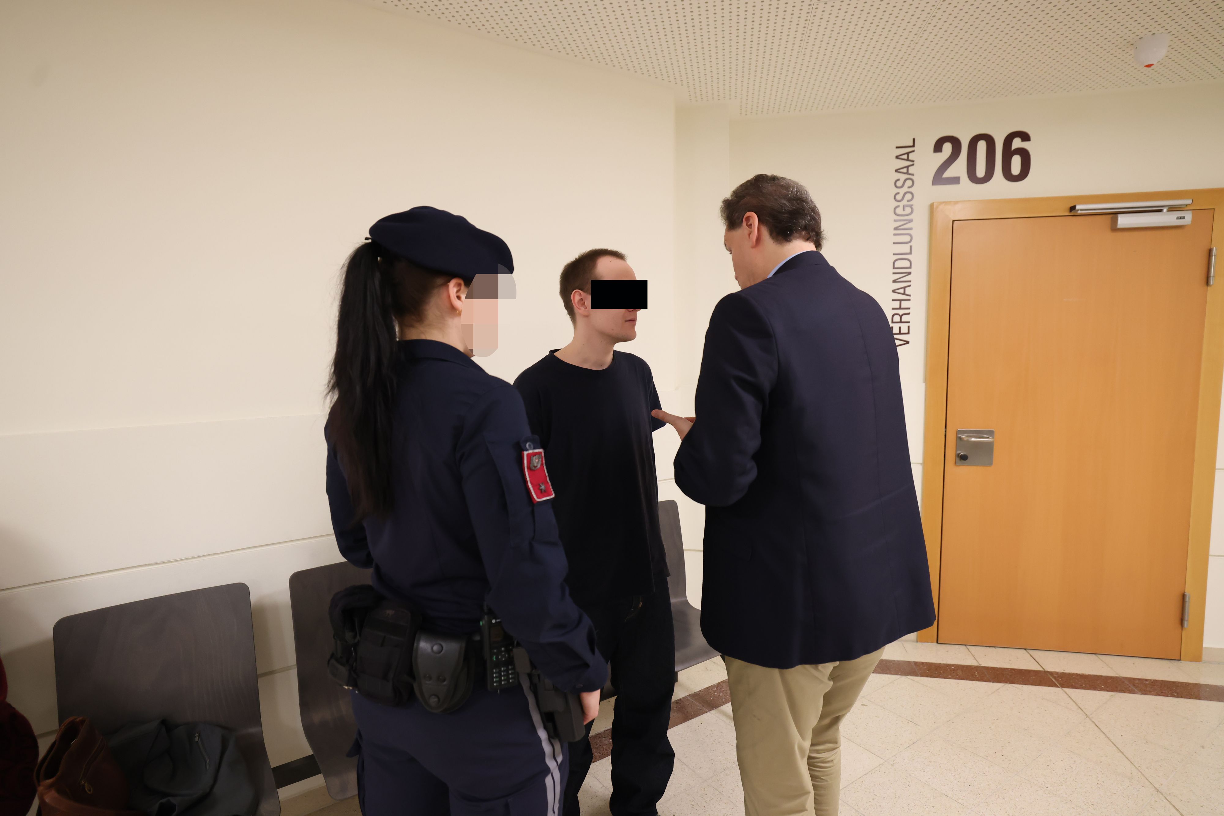 Der Angeklagte vor Gericht in Wien.