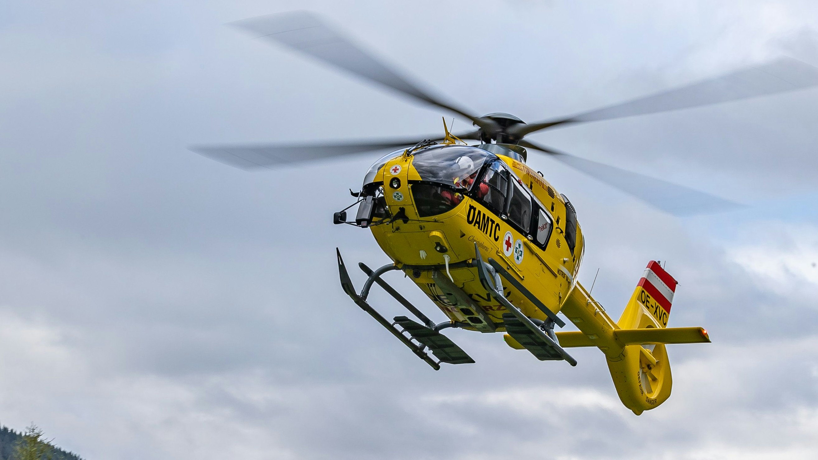 Die Frau wurde mit dem Notarzthubschrauber ins Spital gebracht. (Symbolbild)