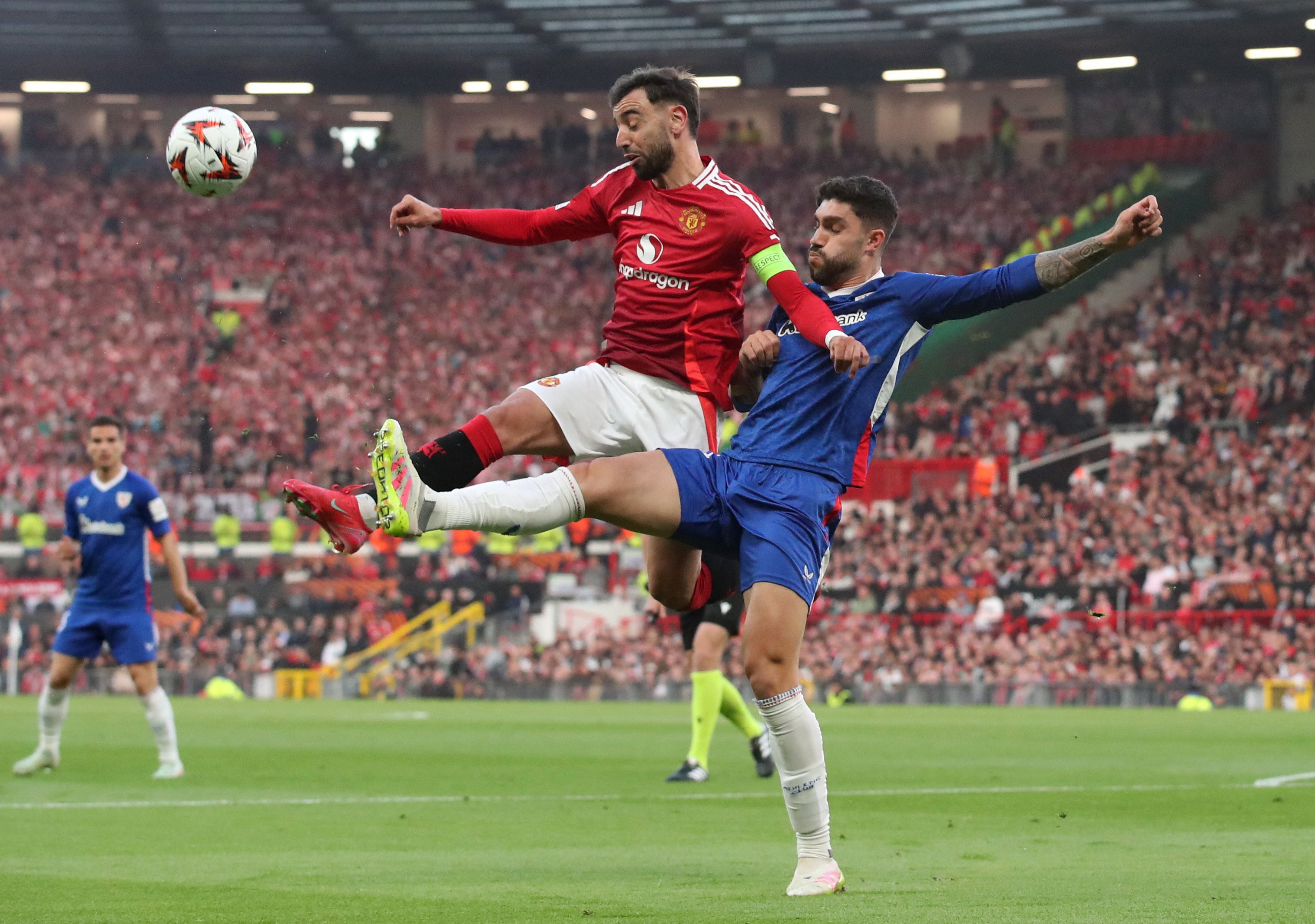 Manchester United im Duell mit Athletic Bilbao. 