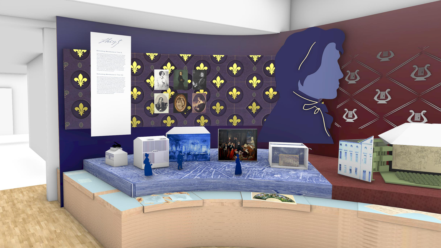 Erster Blick aufs neue Museum: Drei getrennte Bereiche zeigen Liszts Schaffen und Leben, auch multimedial.