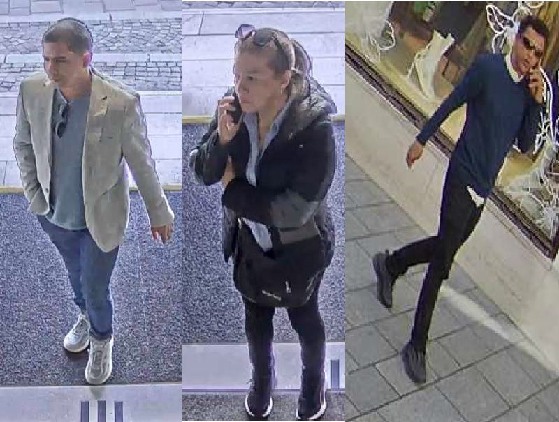 Die Polizei sucht die drei Tatverdächtigen.