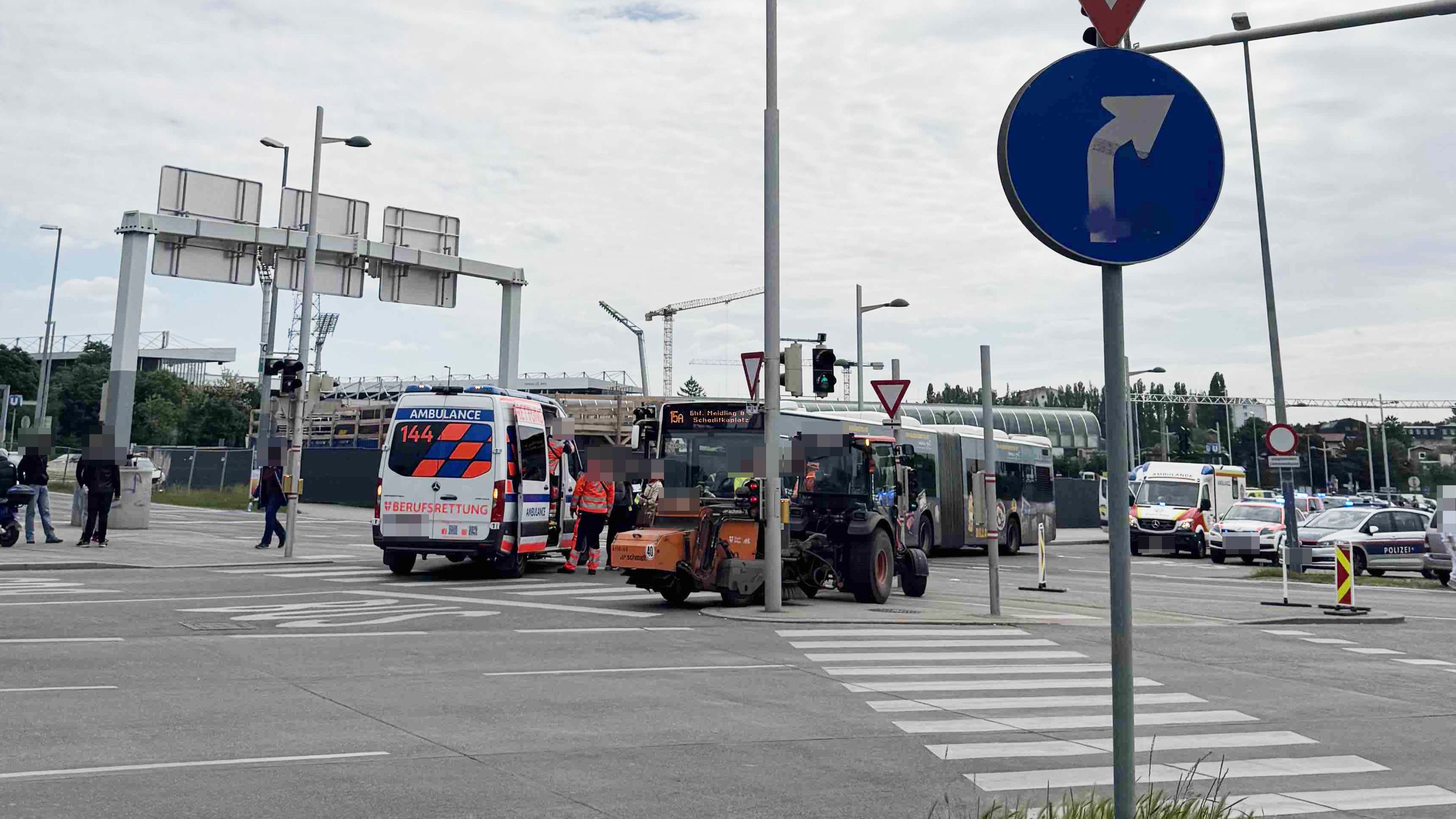 Kollision in Wien-Favoriten fordert fünf Verletzte