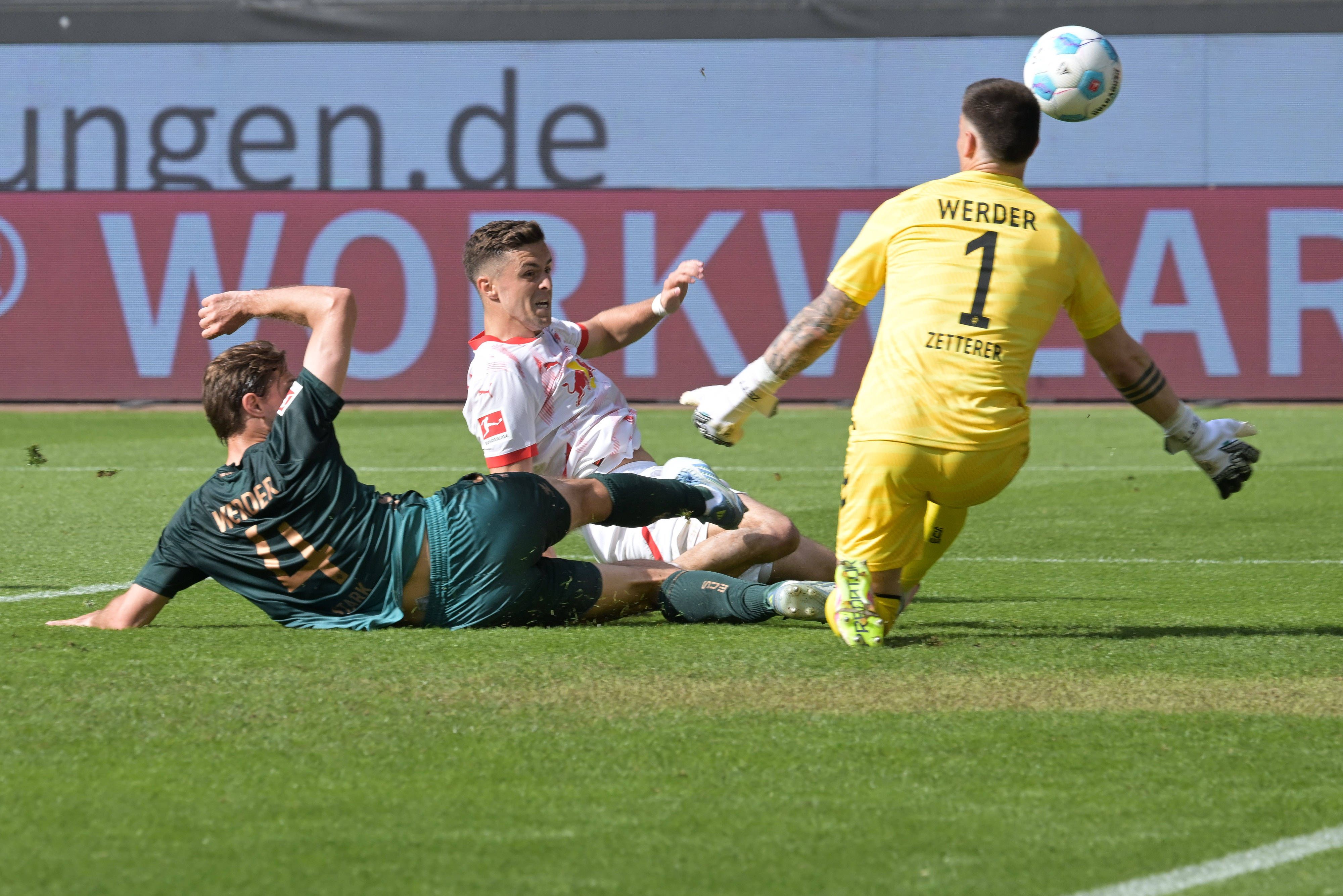 Christoph Baumgartner und seine Leipziger scheiterten gegen Werder.