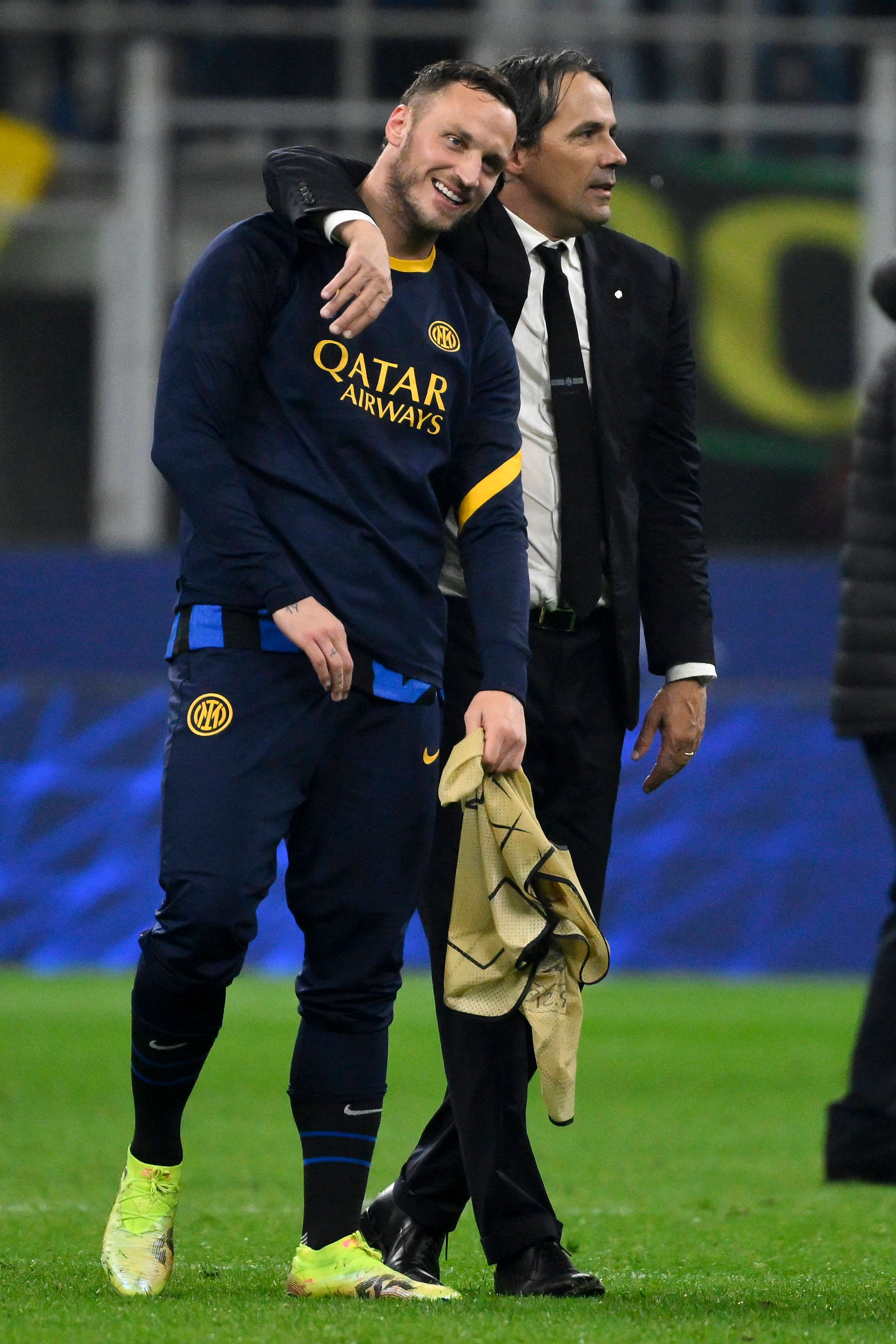 Marko Arnautovic mit Trainer Simone Inzaghi.