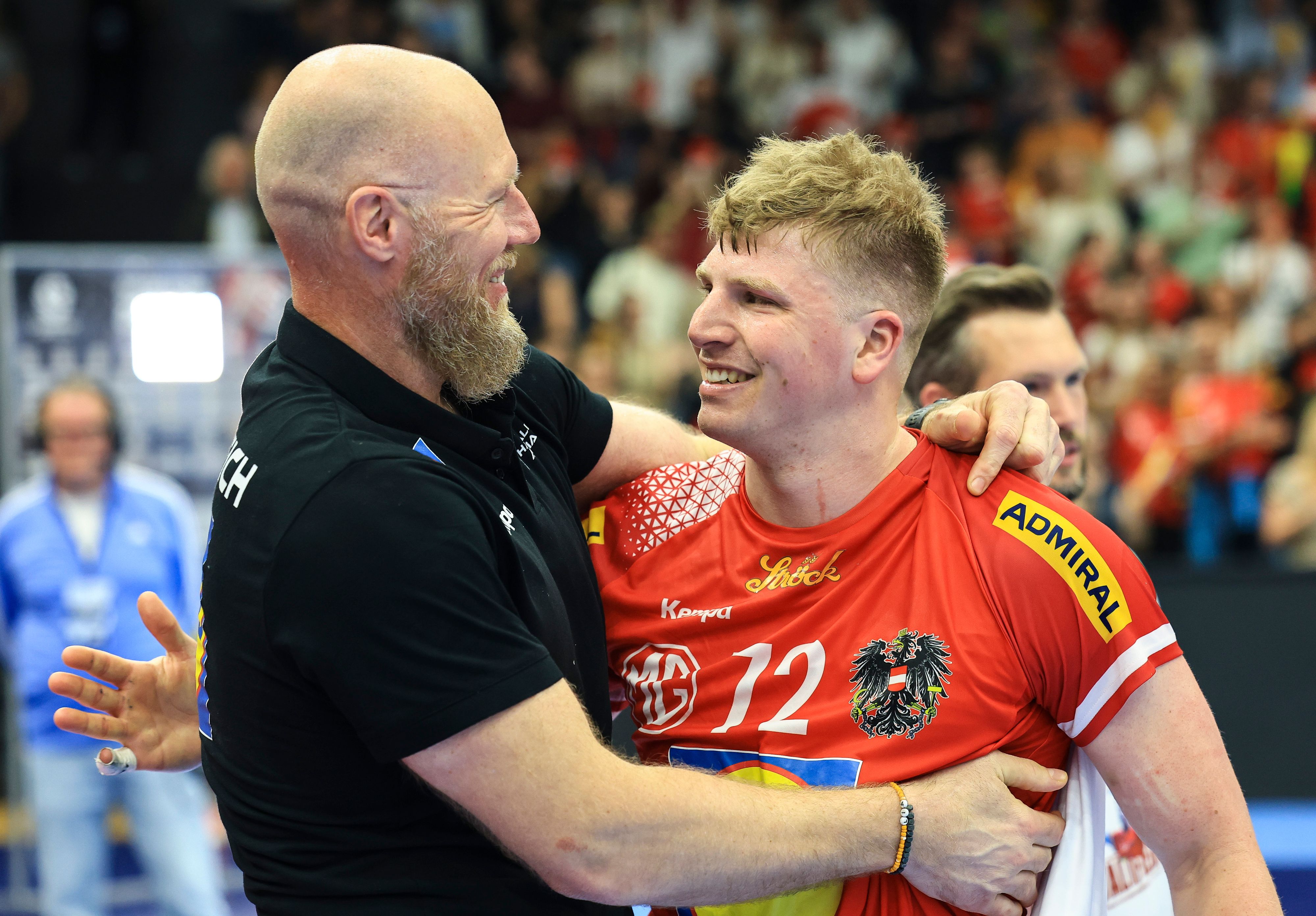 Ales Pajovic (l.) verabschiedete sich mit dem EM-Ticket aus Österreich.