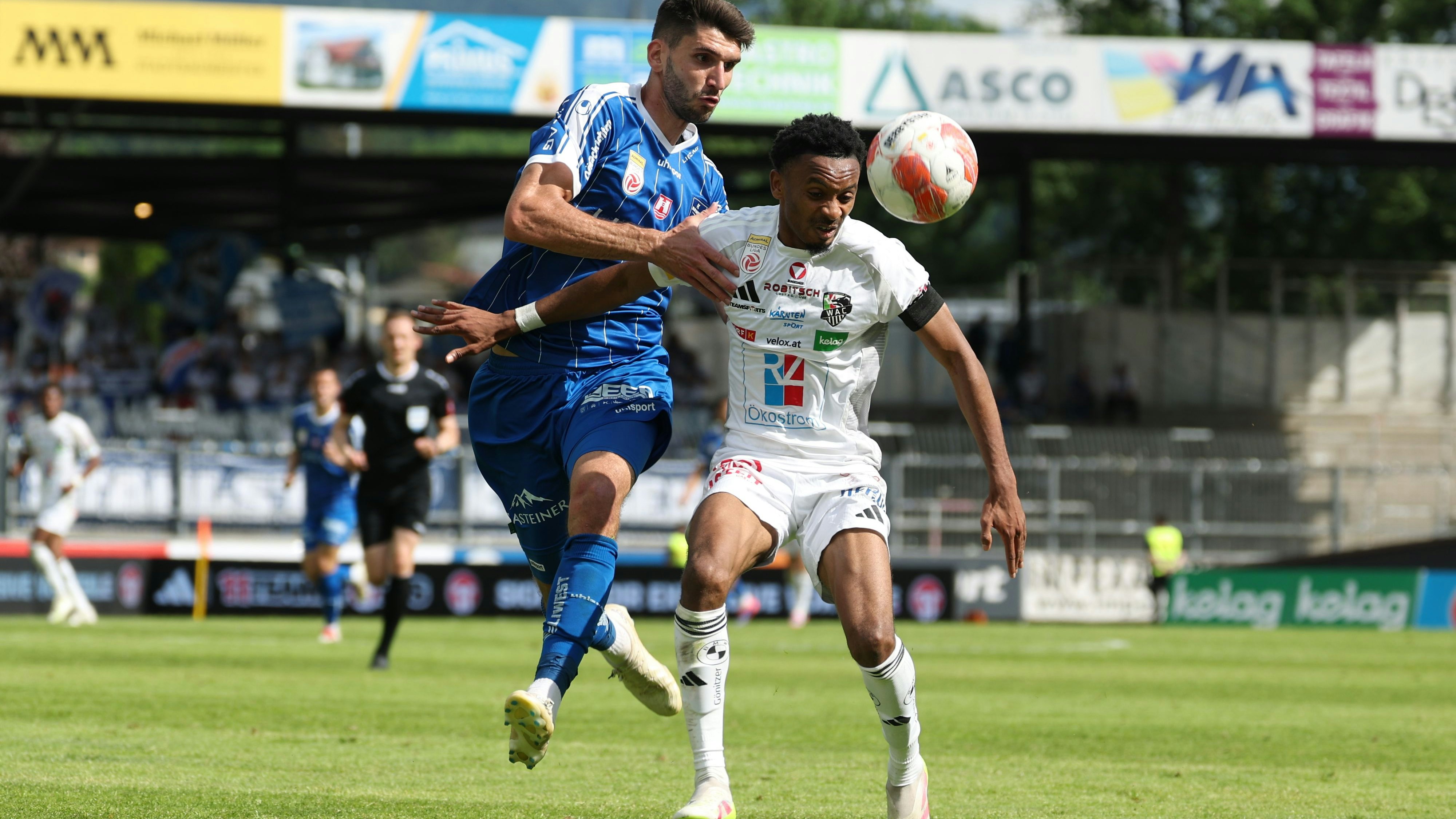 Thierno Ballo und Wolfsberg jubeln gegen Linz.