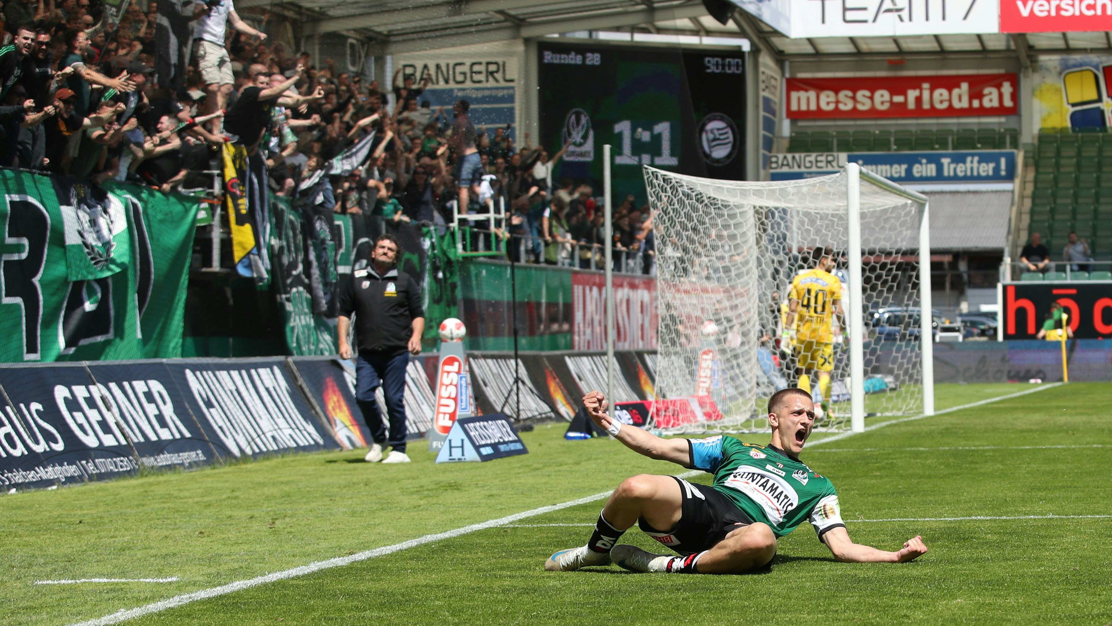 Wohlmuth mit dem Goldtor gegen Sturm II.