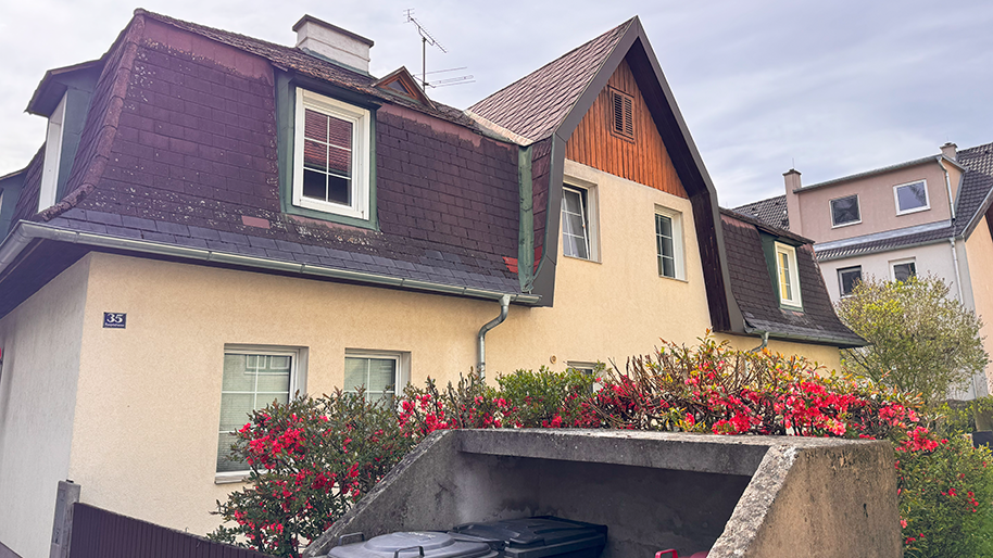 Das betroffene Haus in der Hauptstraße in Gablitz