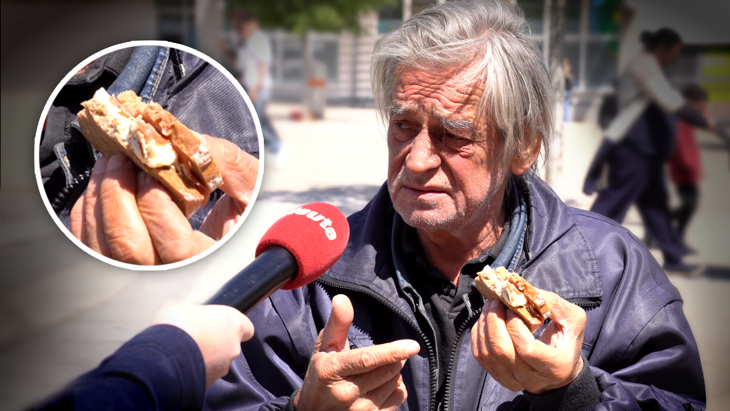 Blazenko kann sich nur die billigsten Produkte im Supermarkt leisten