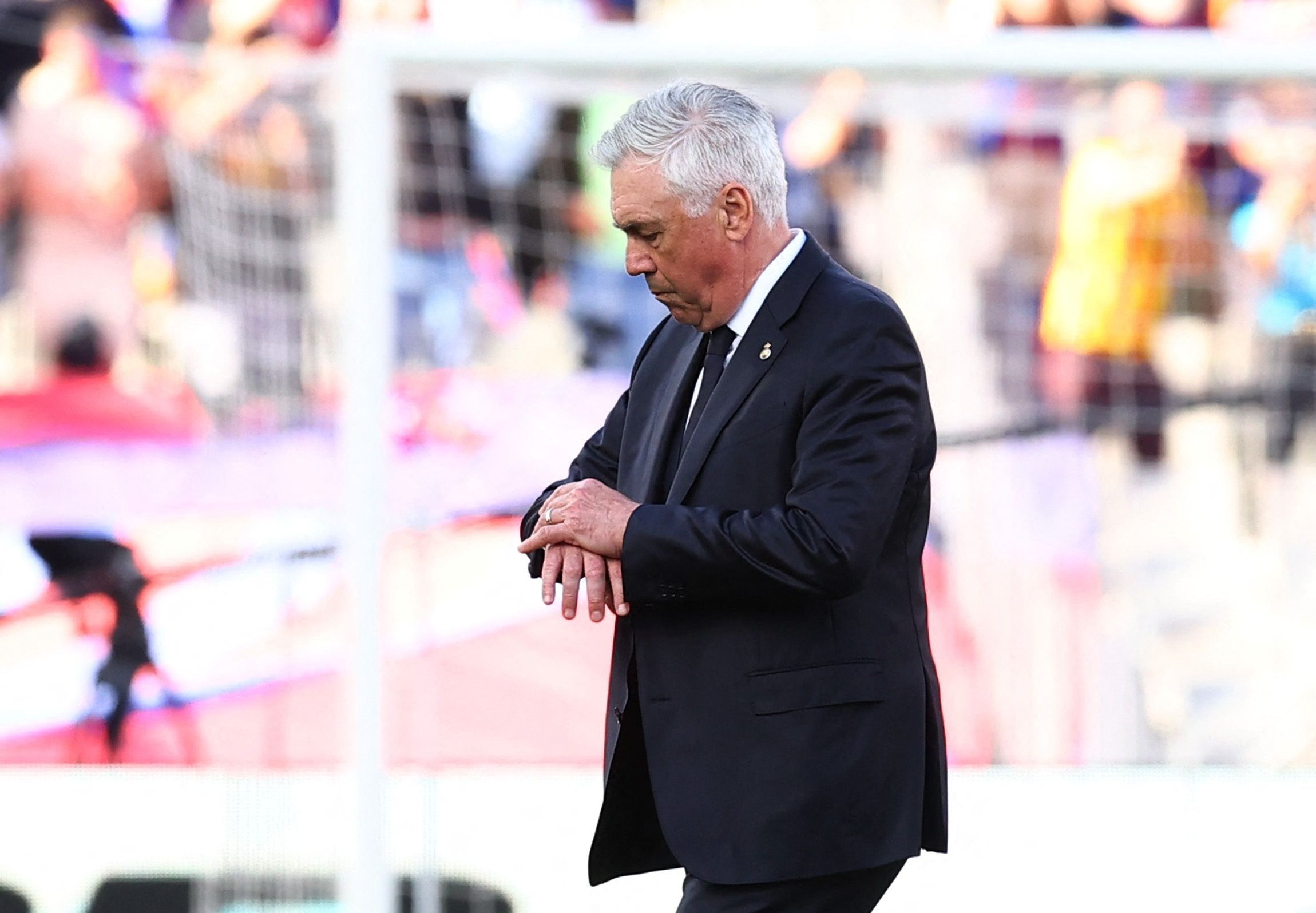 Carlo Ancelotti verlor am Sonntag noch das Clasico mit Real 3:4.