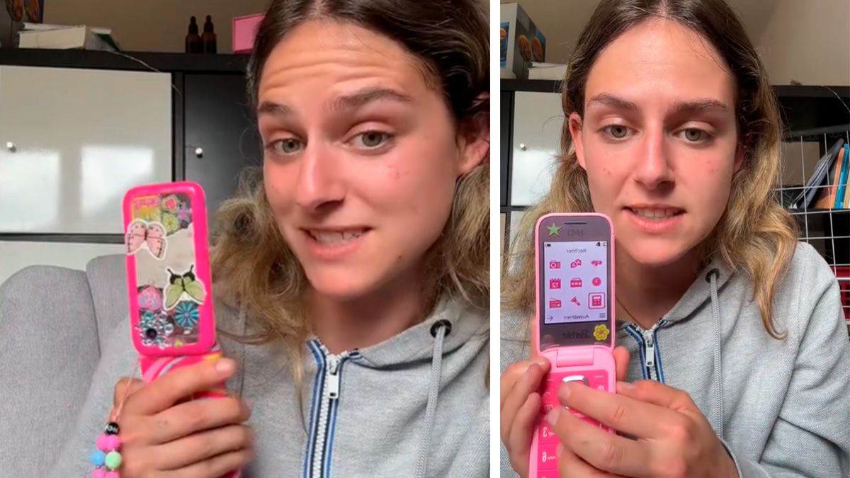 Laura Salomon ist auf ein Klapphandy umgestiegen