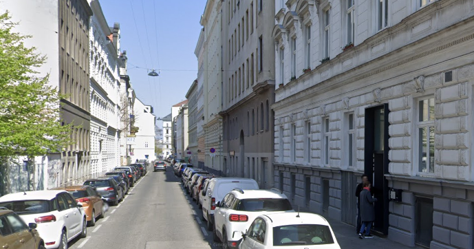 Blick in die Czerningasse im 2. Wiener Gemeindebezirk