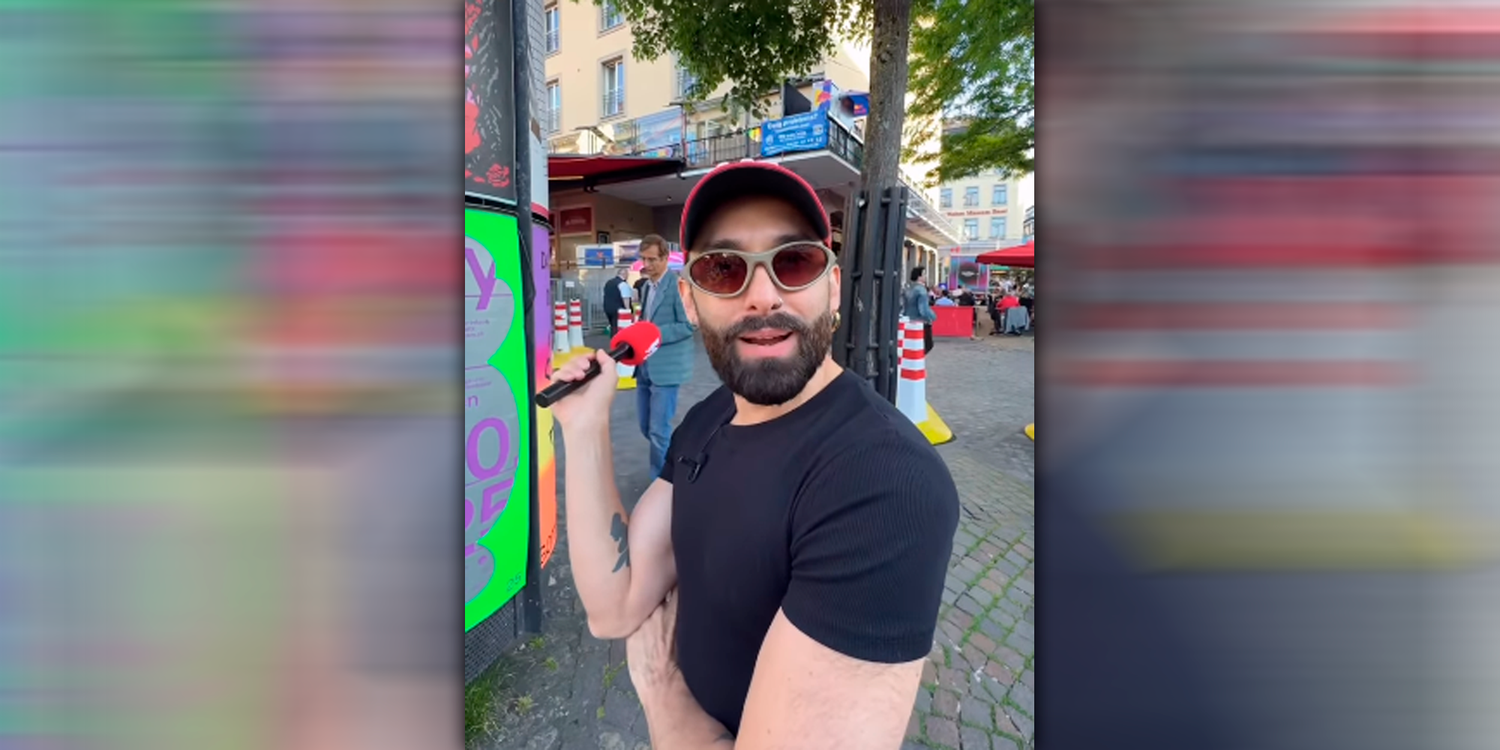 Conchita ist überrascht vor so viel 