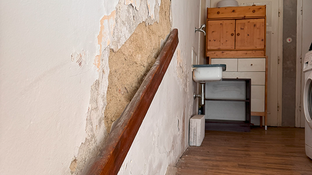 Schäden in Gebäude