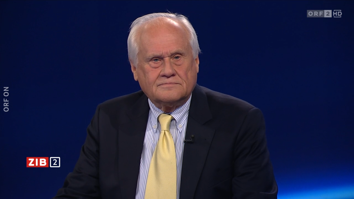 Der ehemalige Ukraine-Sondergesandte der OSZE, Martin Sajdik, am Montagabend in der 