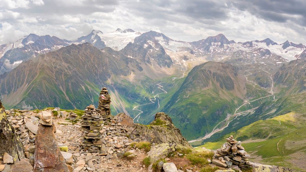 Aufnahme der Stubaier Alpen, Tirol