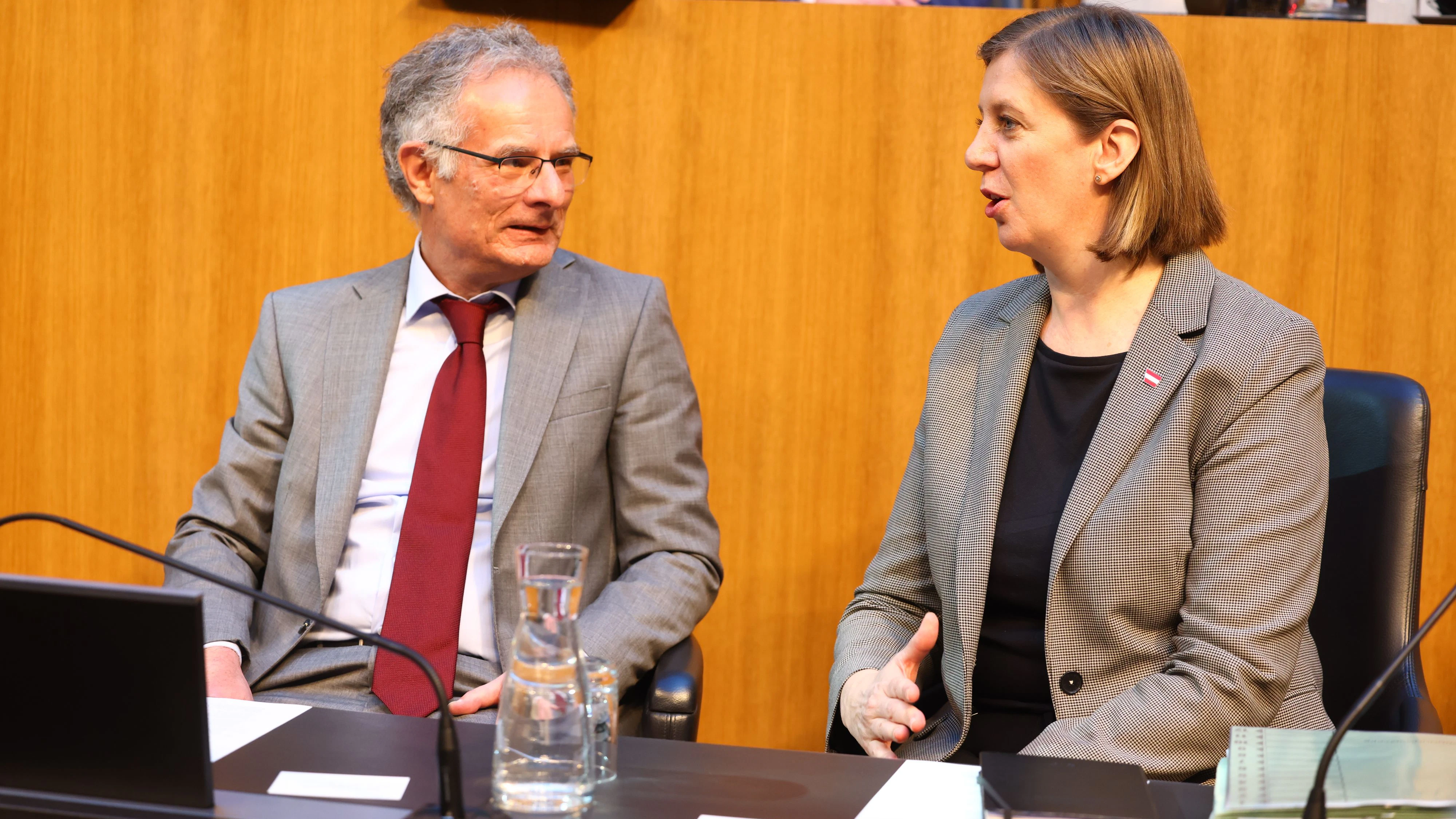 SP-Finanzminister Marterbauer und VP-Staatssekretärin Eibinger-Miedl: Am 10. Juni kommt die ganze Budget-Wahrheit auf den Tisch.
