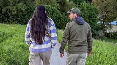 Hirscher und seine Freundin.