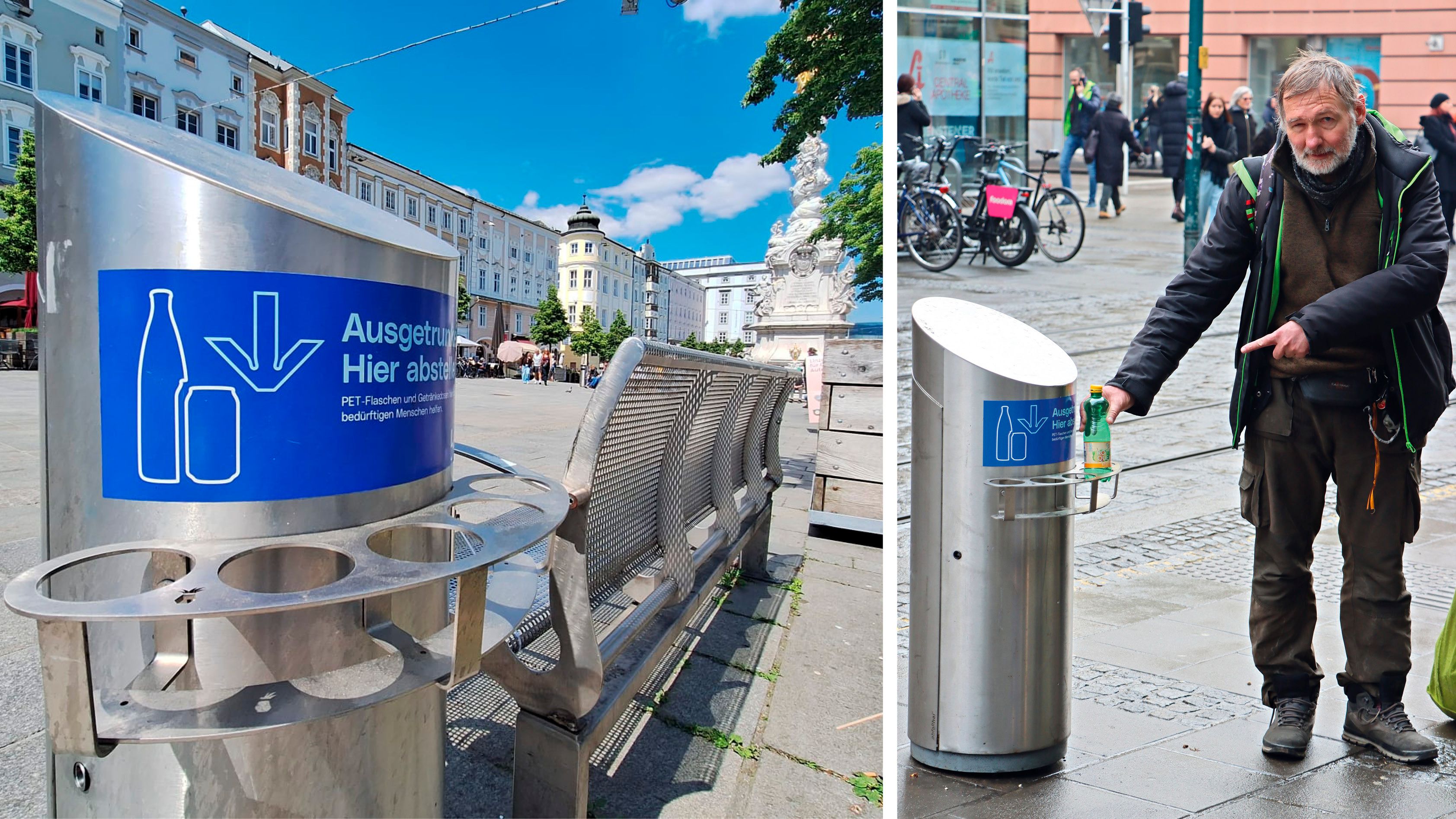 Pfand-Sammler Johannes hat künftig womöglich noch mehr Möglichkeiten zur Rückgabe.