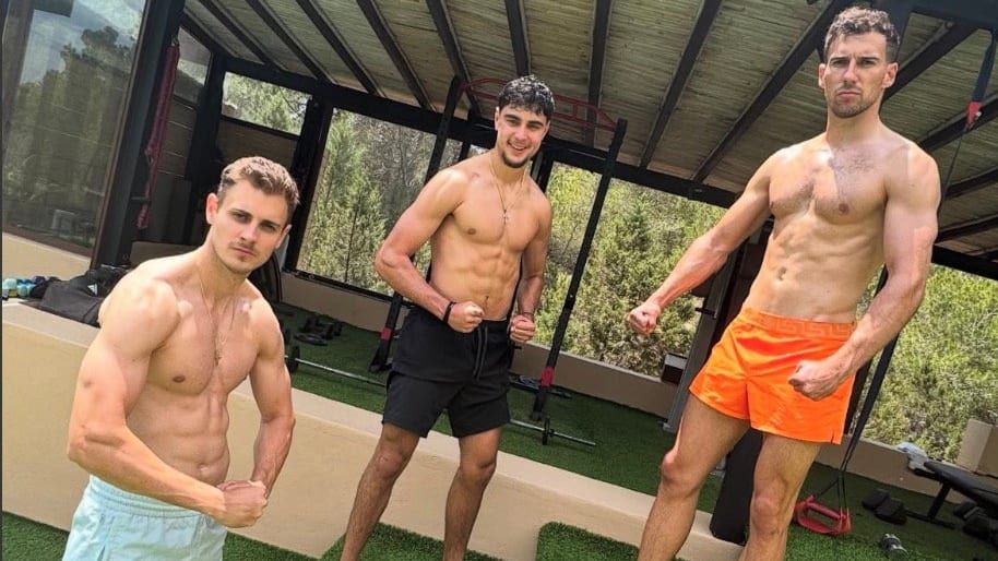 Die durchtrainierten Bayern-Spieler.