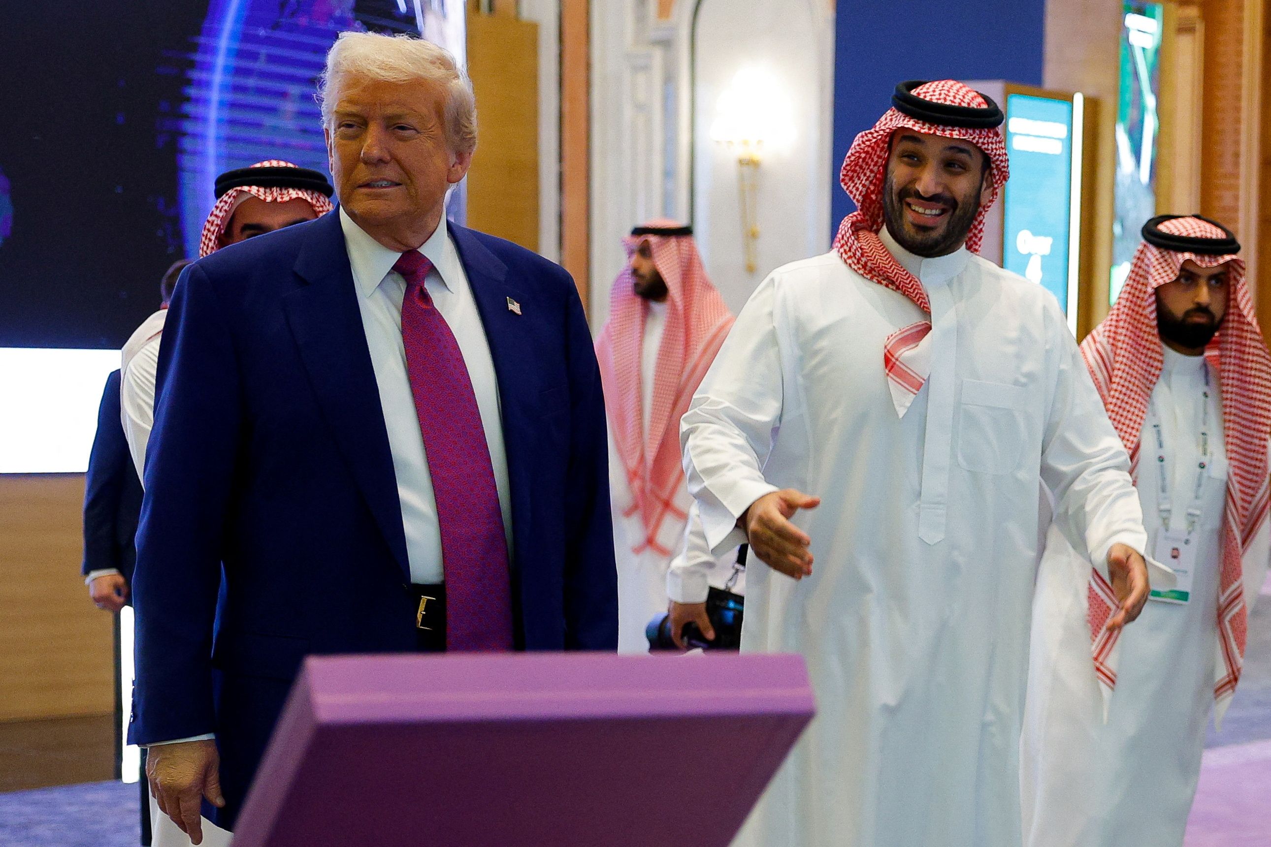 Donald Trump mit Kronprinz Mohammed bin Salman.