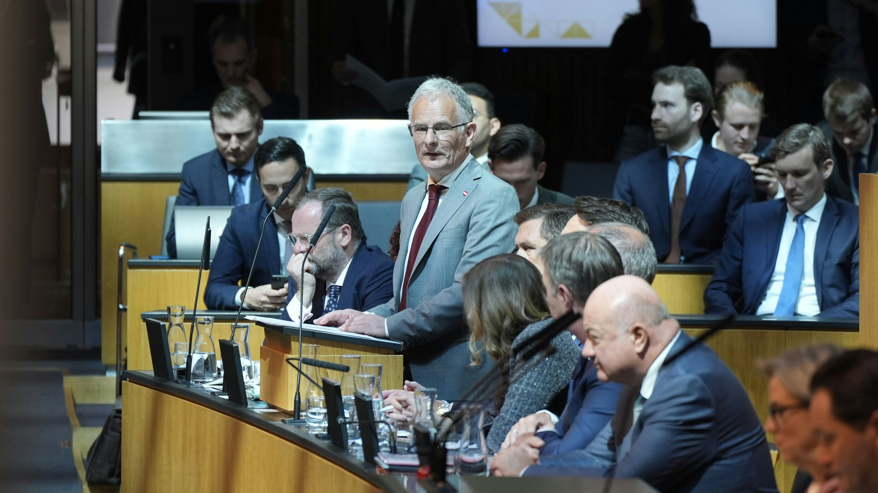 Finanzminister Markus Marterbauer während seiner Budgetrede
