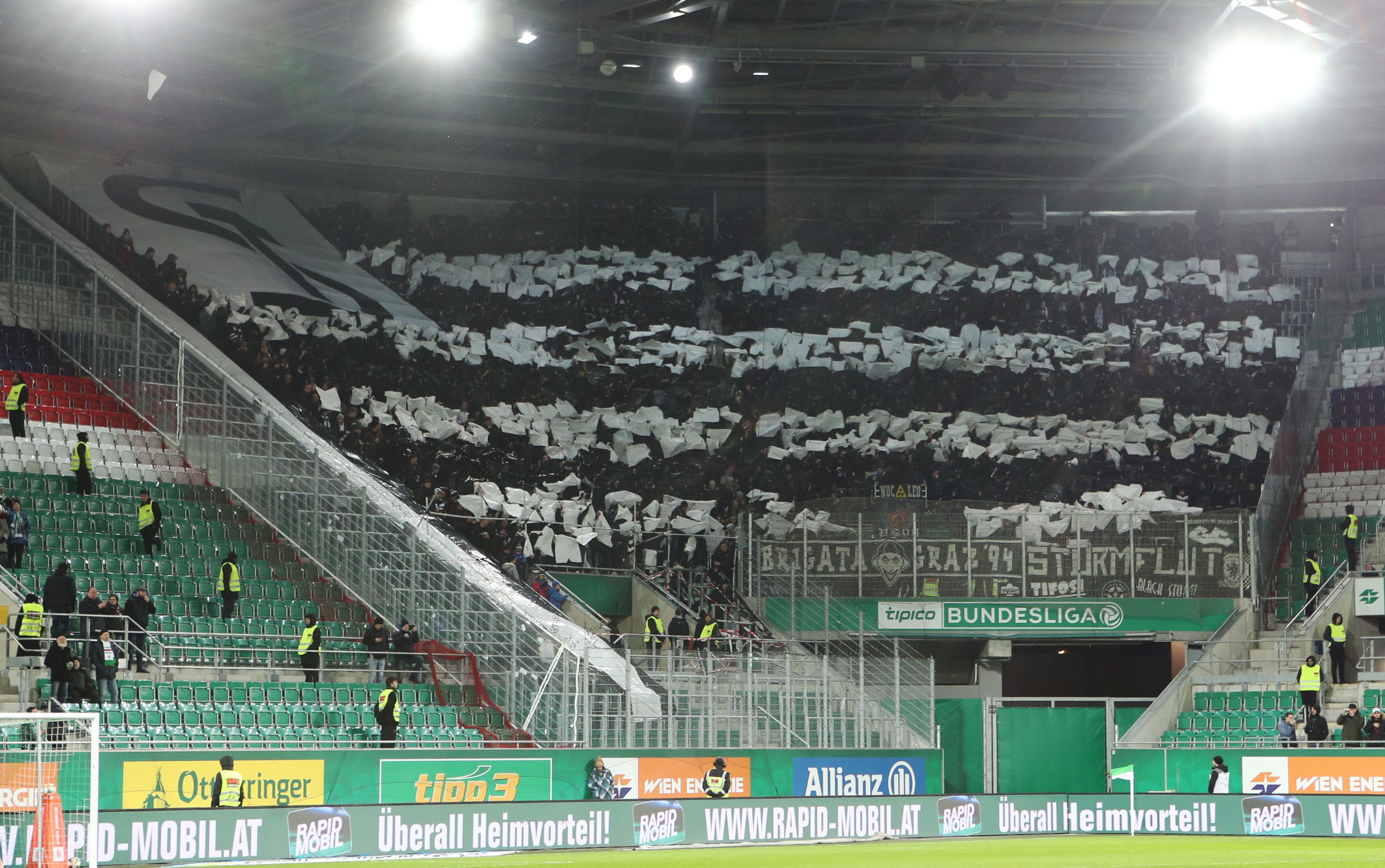 Der Auswärtssektor und die angrenzenden Sektoren werden am Sonntag in Grazer Hand sein.