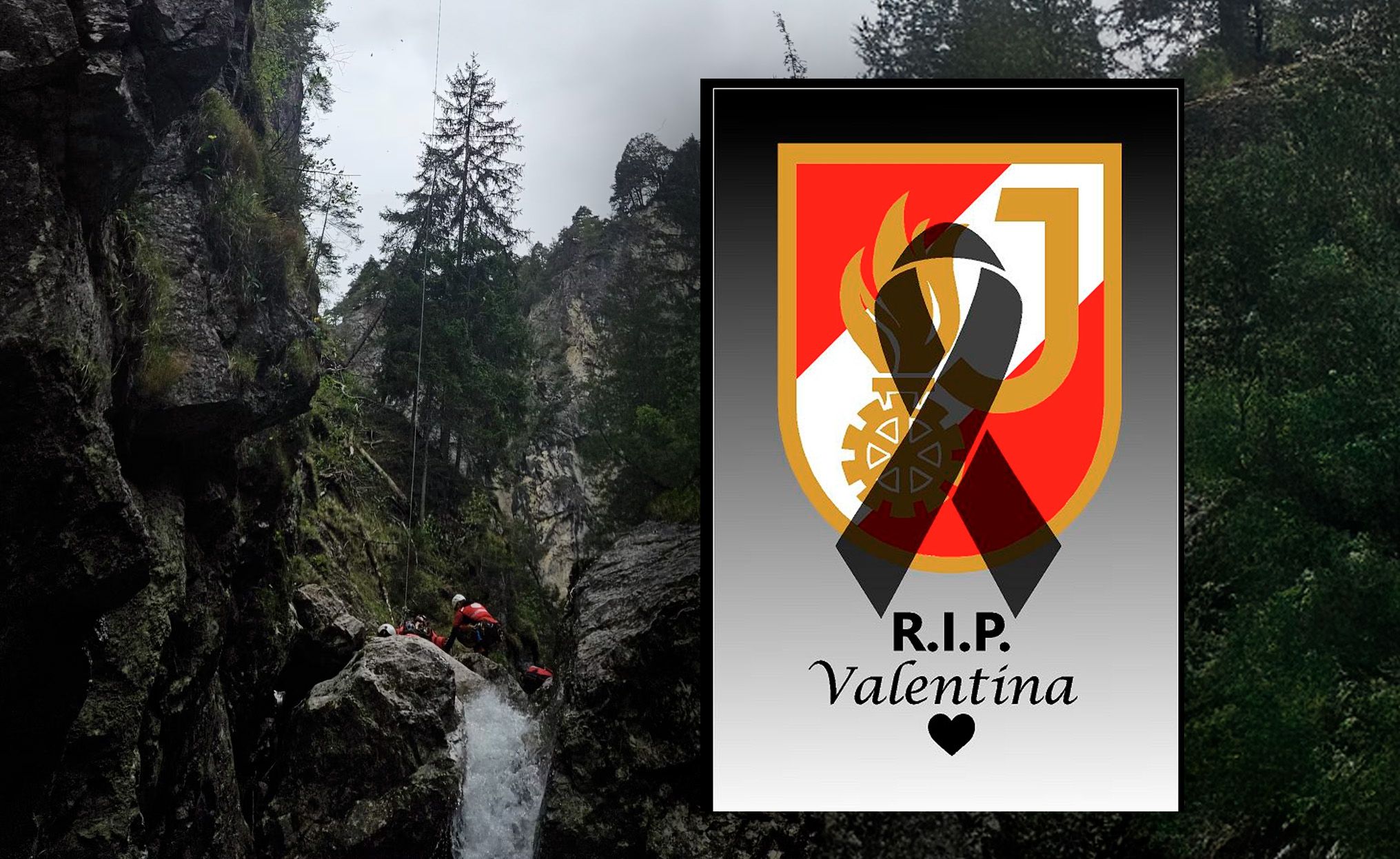 Bild vom dramatischen Einsatz der Rettung