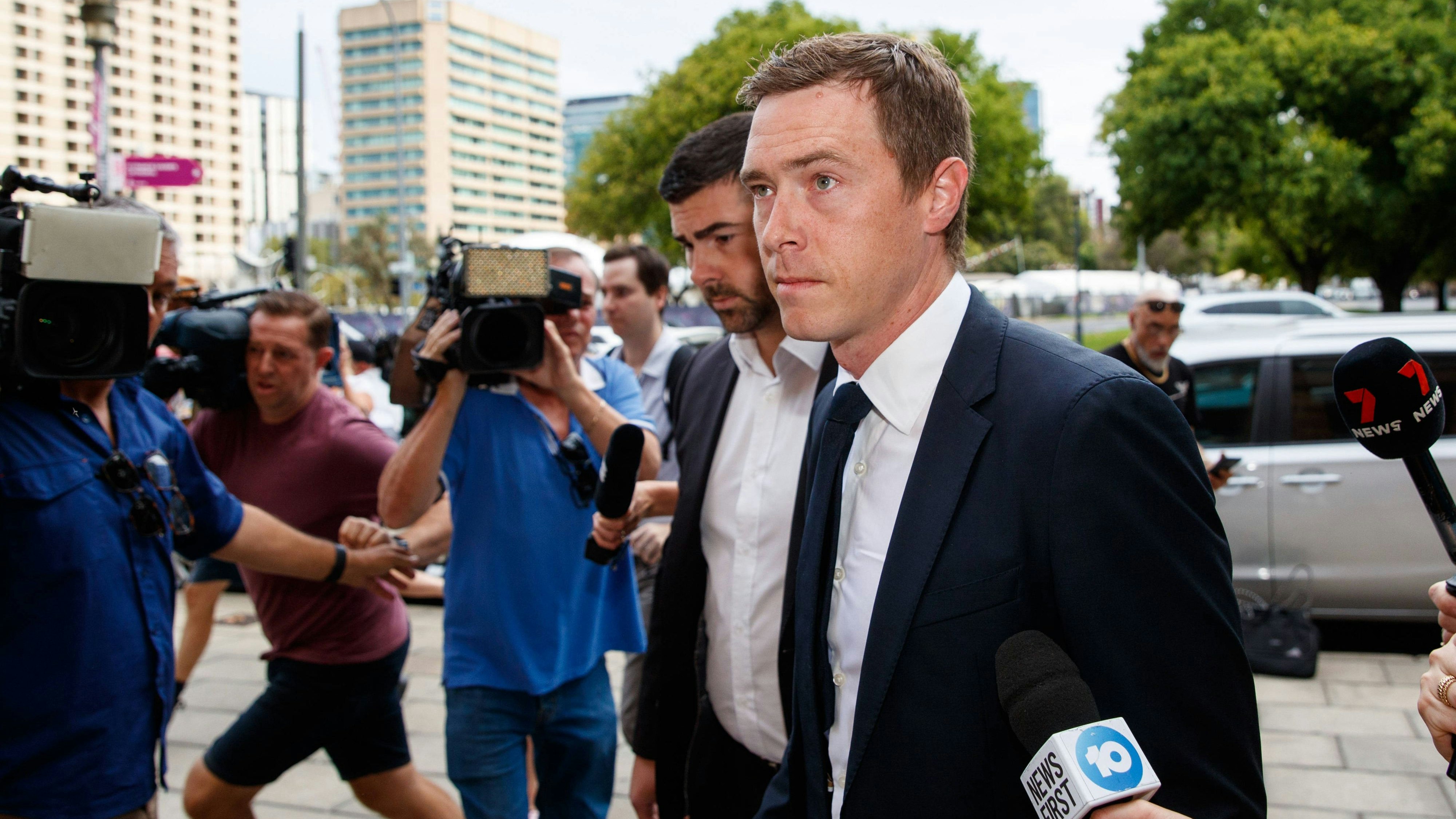 ROHAN DENNIS COURT, Rohan Dennis arrives at Adelaide Magistrates Court, Adelaide, Wednesday, March 13, 2024. Former cycling star Rohan Dennis is charged over wife Olympian Melissa Dennis death.  ACHTUNG: NUR REDAKTIONELLE NUTZUNG, KEINE ARCHIVIERUNG UND KEINE BUCHNUTZUNG ADELAIDE SA AUSTRALIA PUBLICATIONxNOTxINxAUSxNZLxPNGxFIJxVANxSOLxTGA Copyright: xMATTxTURNERx 20240313001916932457