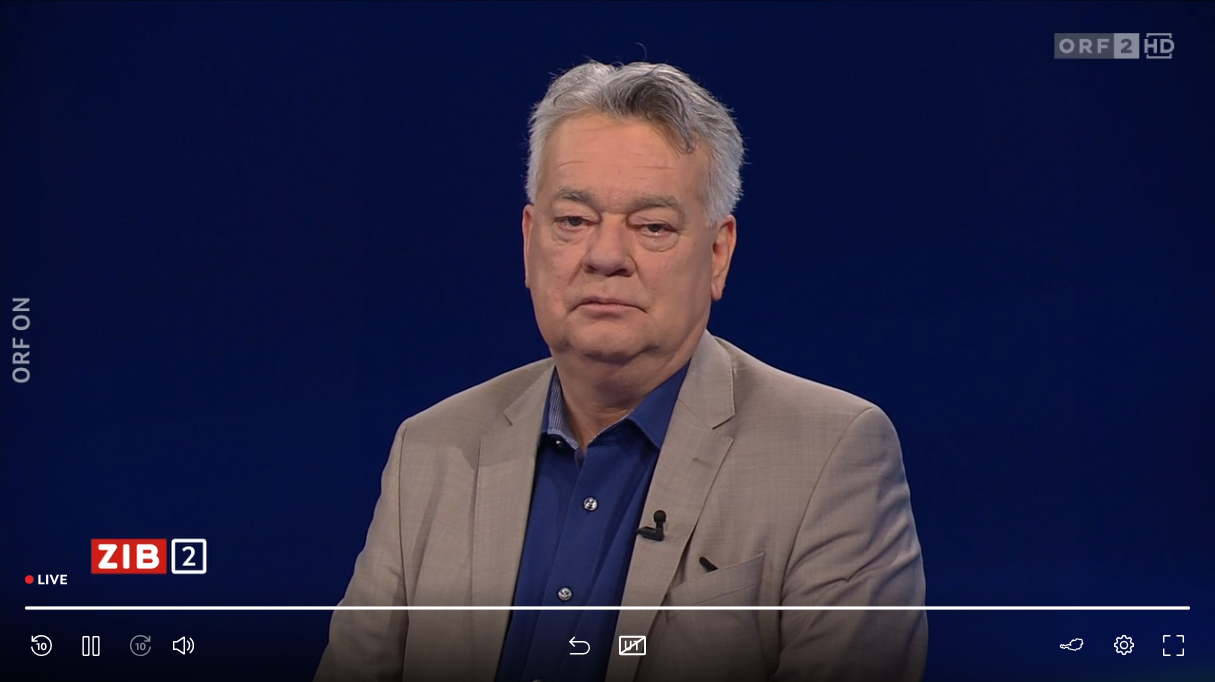 Grünen-Chef Werner Kogler am späten Mittwochabend in der ORF-