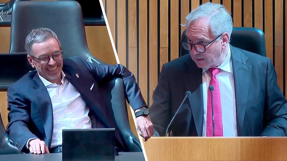 Würde des Parlaments verletzt: Walter Rosenkranz (r.) verpasste Herbert Kickl einen Ordnungsruf.