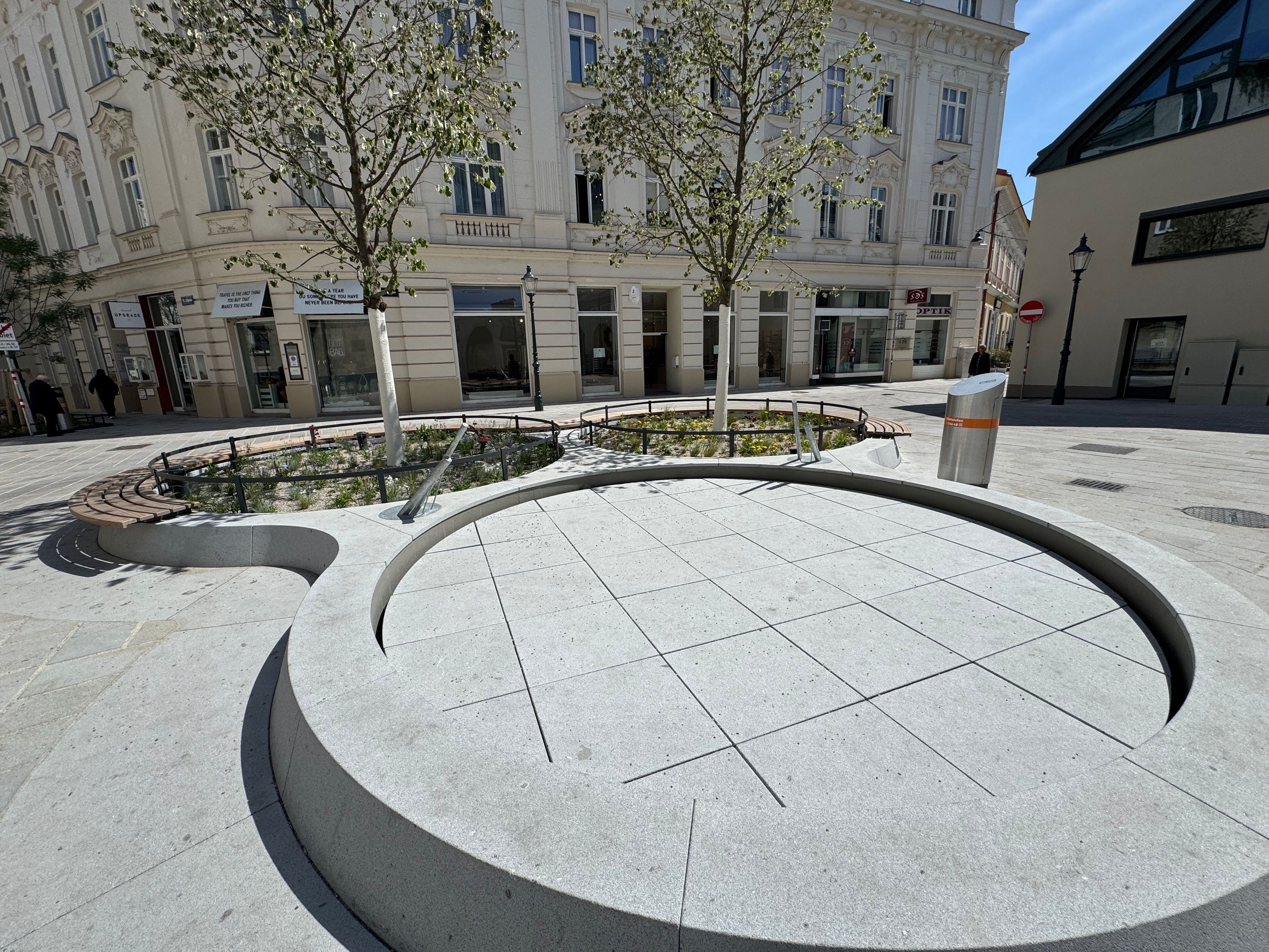 Das Wasserspiel war bis jetzt nur einmal in Betrieb.