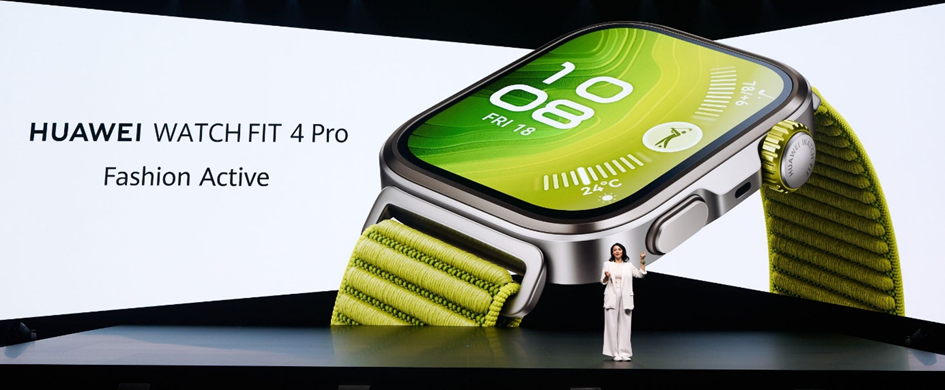 Den Fokus auf Sport und Fashion legt die Huawei Watch Fit 4 Pro.