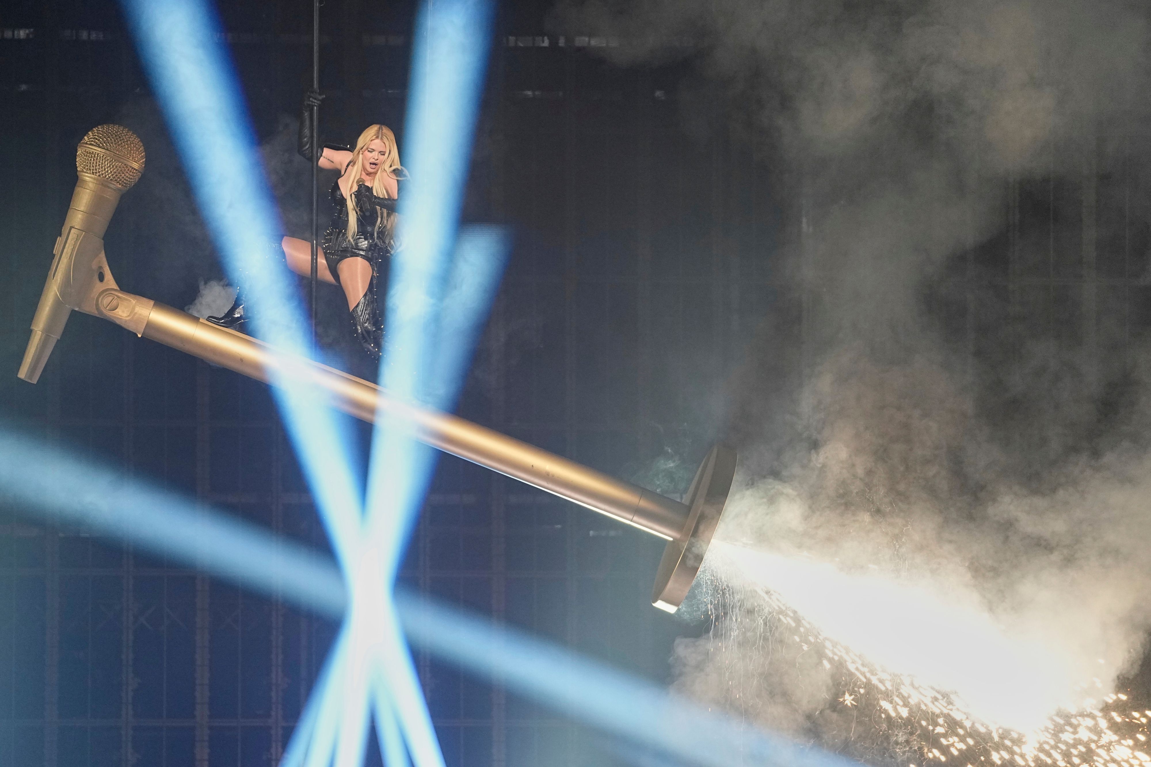 So sollte das Finale ihrer Performance aussehen. Hat bei der Probe nicht geklappt. 