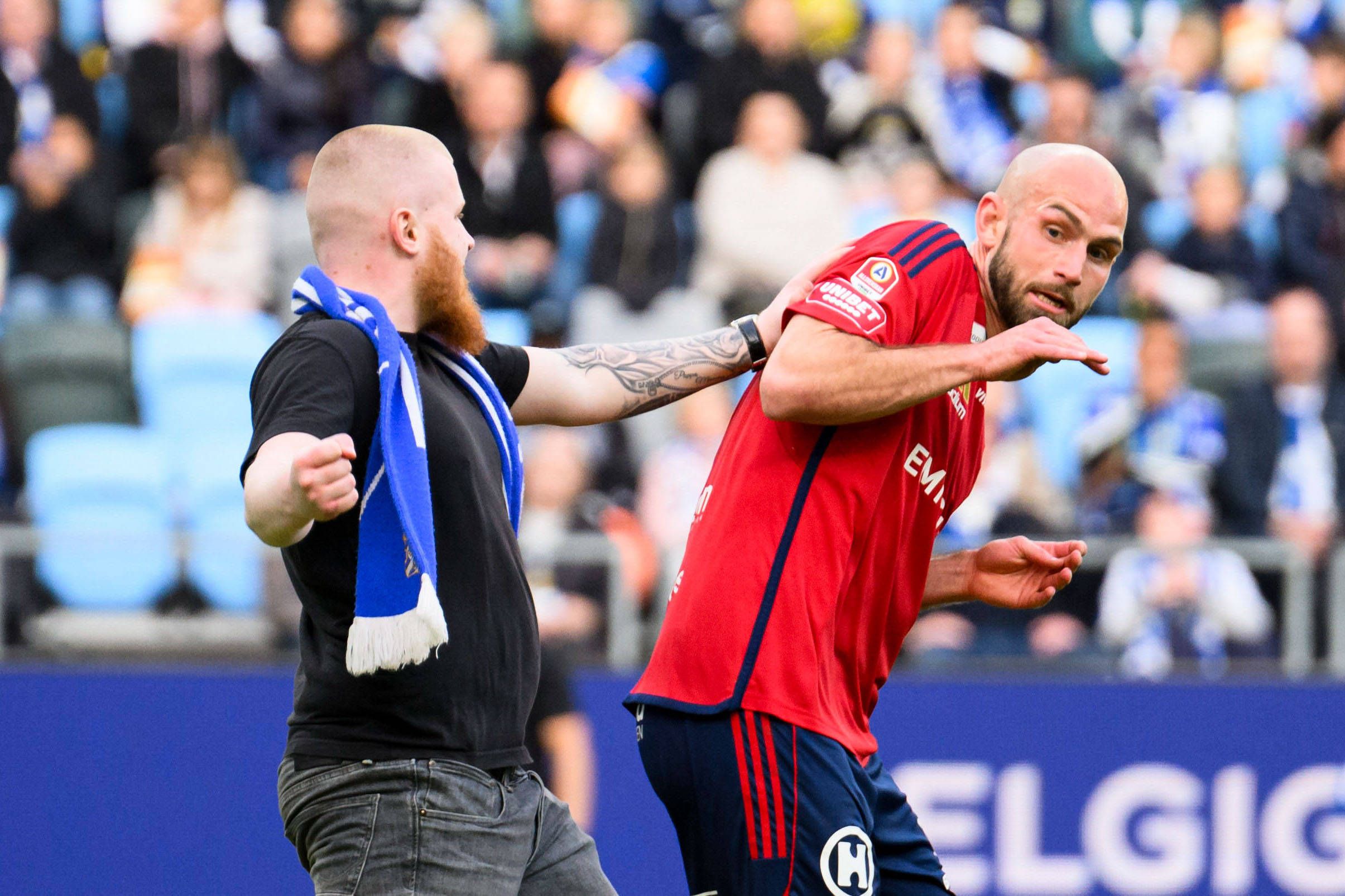Ein Fan sorgte beim Spiel zwischen Göteborg und Östers Växjö für einen Skandal.