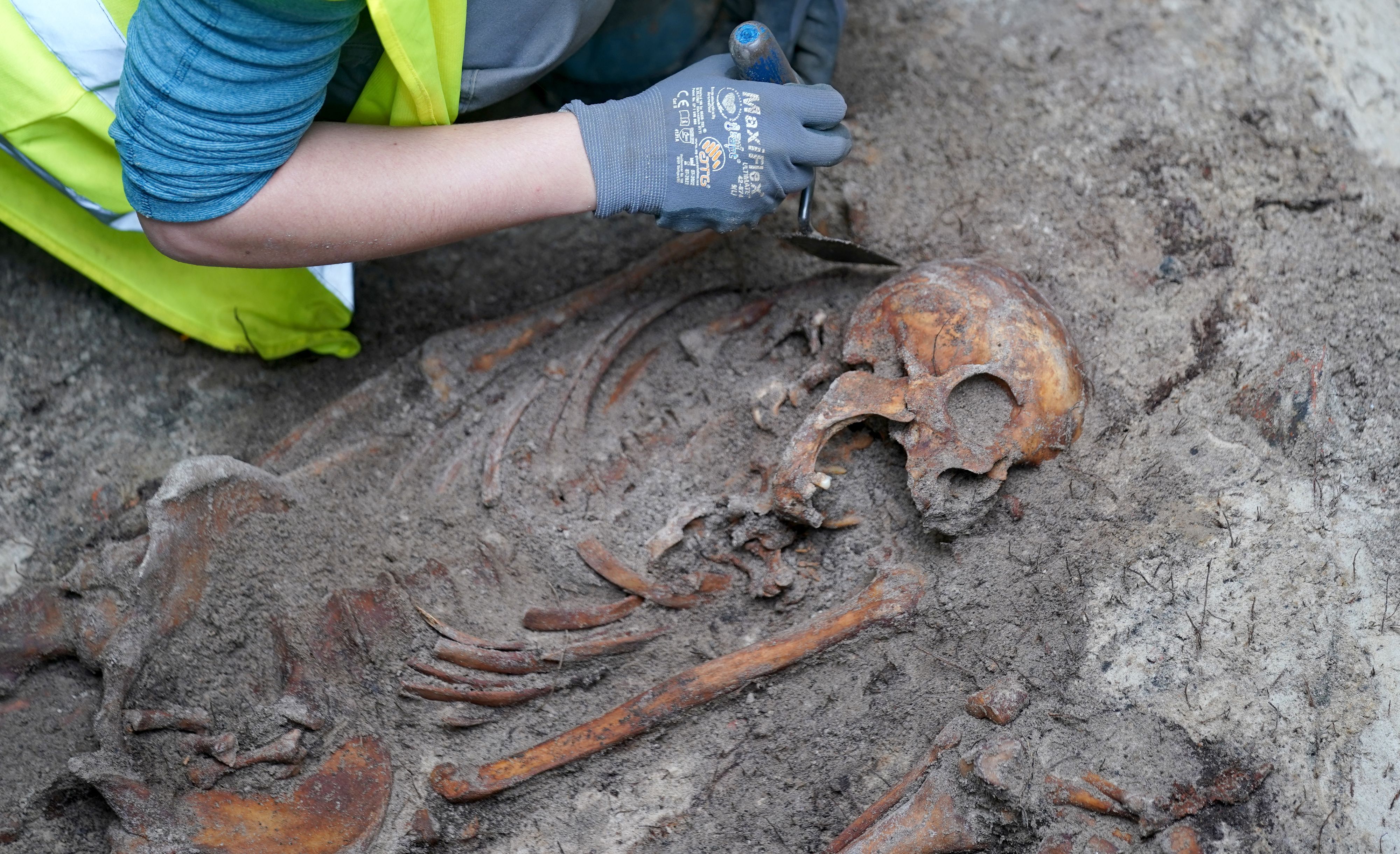 Neun Skelette wurden auf einer Baustelle entdeckt. (Symbolbild)