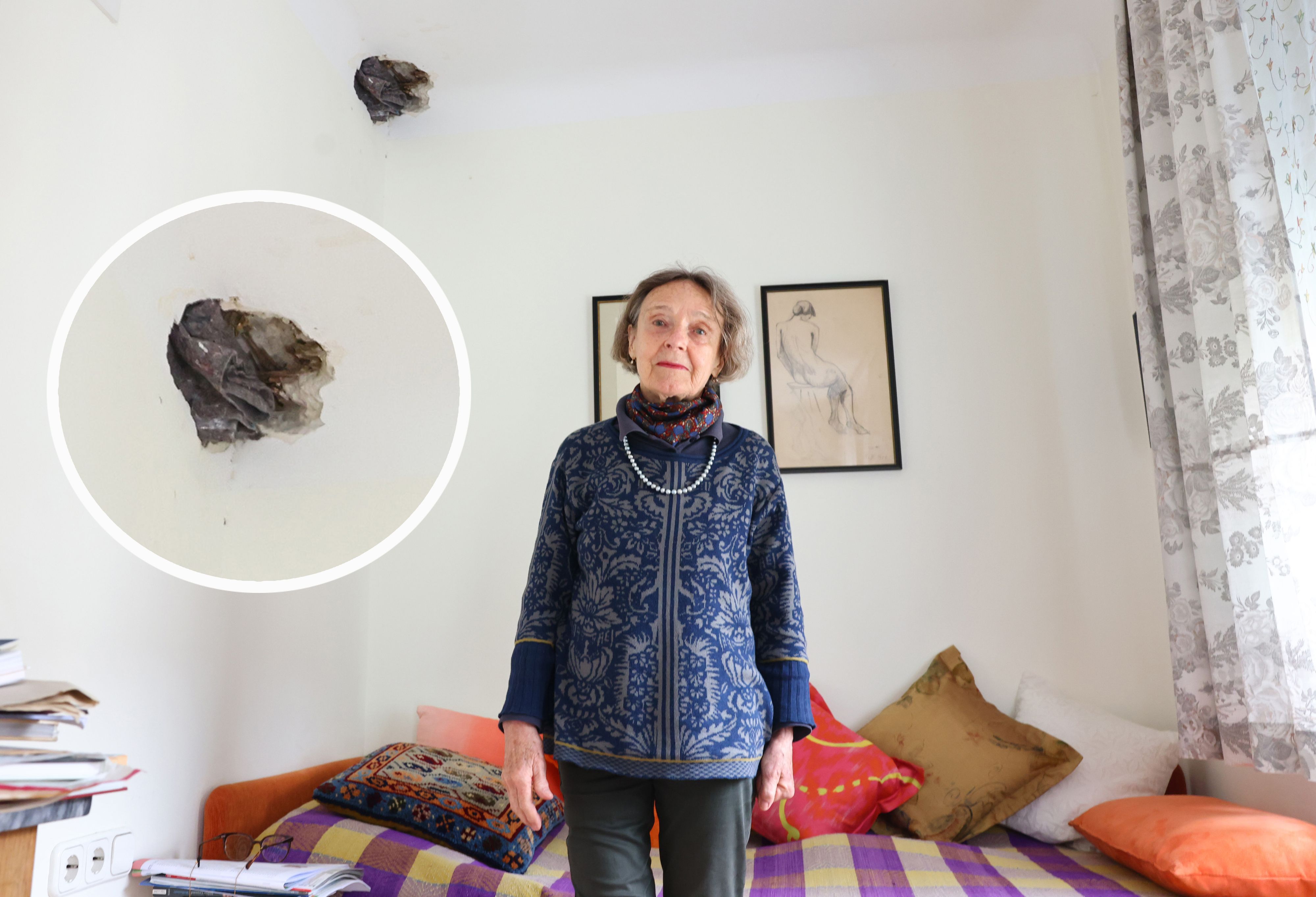 Ilse A. will, dass das Loch endlich wieder verschlossen und der Wasserschaden behoben wird.