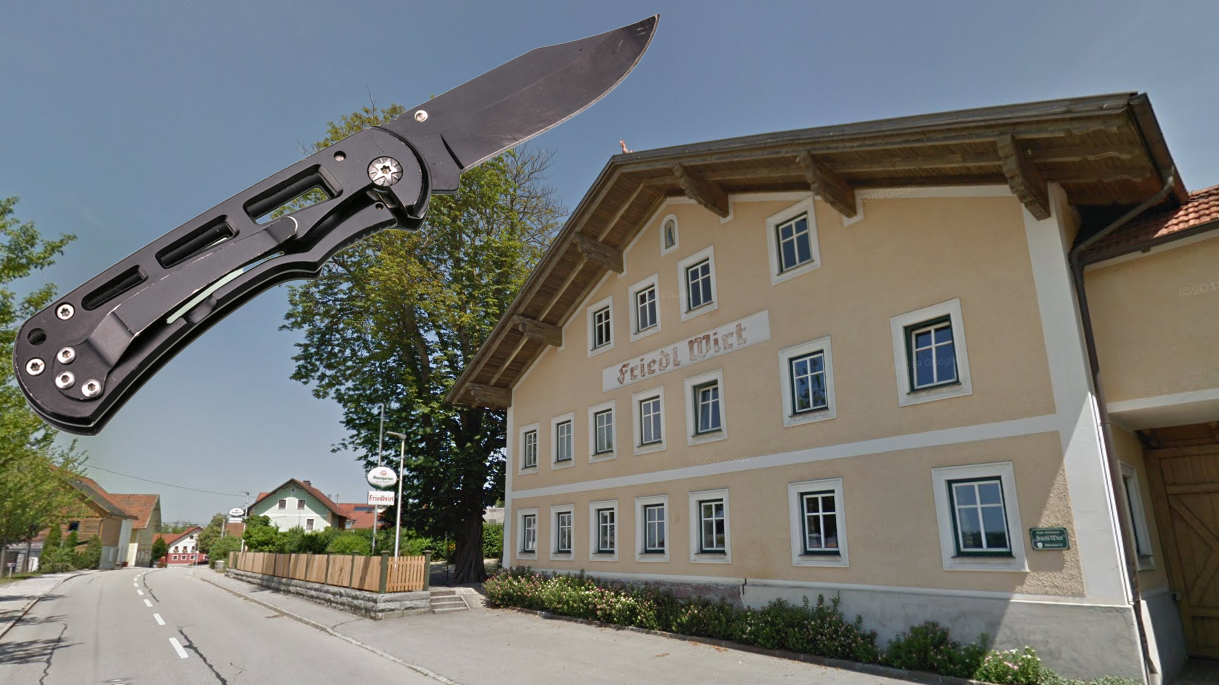 Der 29-Jährige stach im Friedlwirt in St. Roman plötzlich mit seinem Klappmesser auf den 25-Jährigen ein. (Symbolbild)